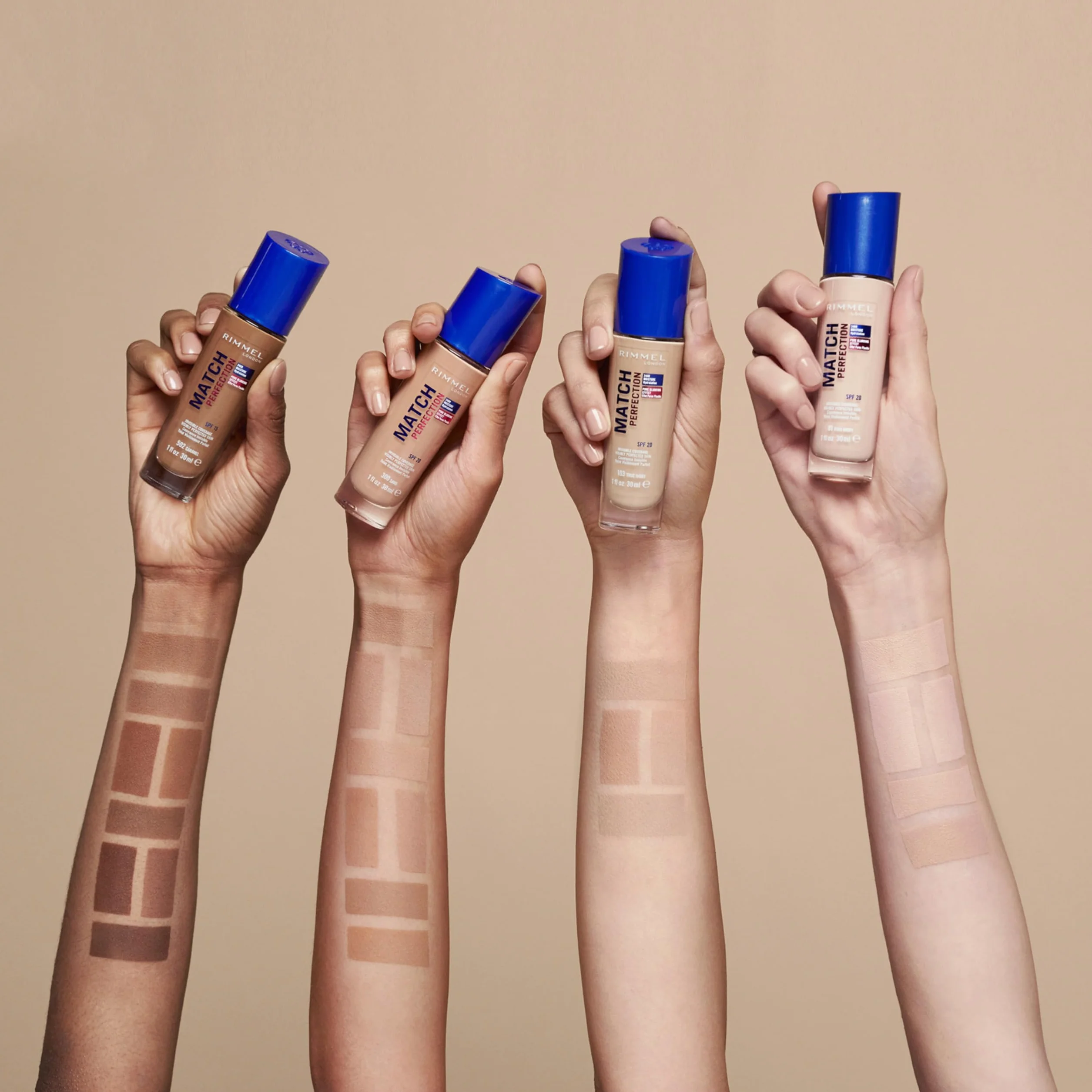 Rimmel Match Perfection Podkład do Twarzy, 201 Classic Beige, 30 ml