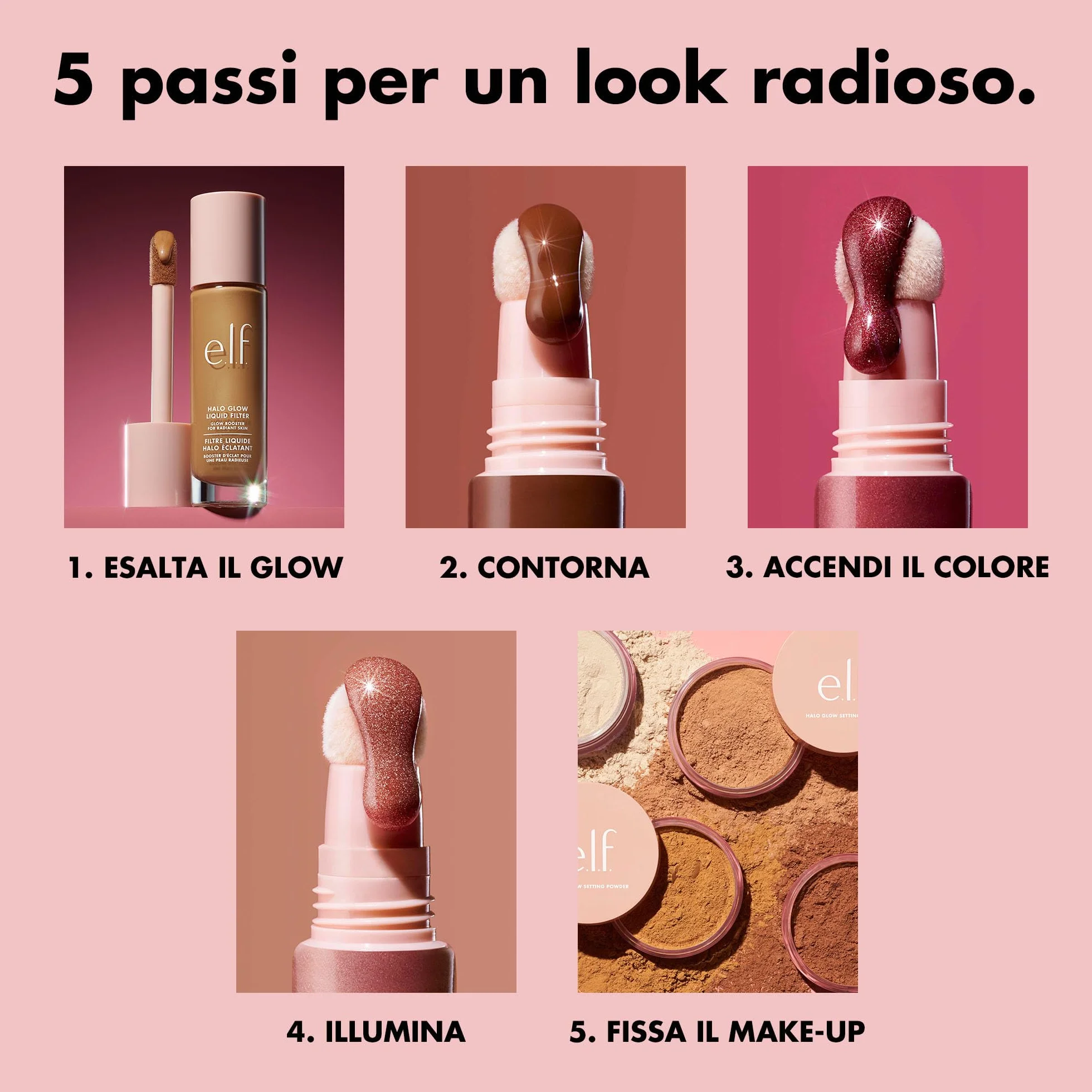e.l.f. Halo Glow Contour Beauty Wand, płynna różdżka konturowa, jasna/lekka