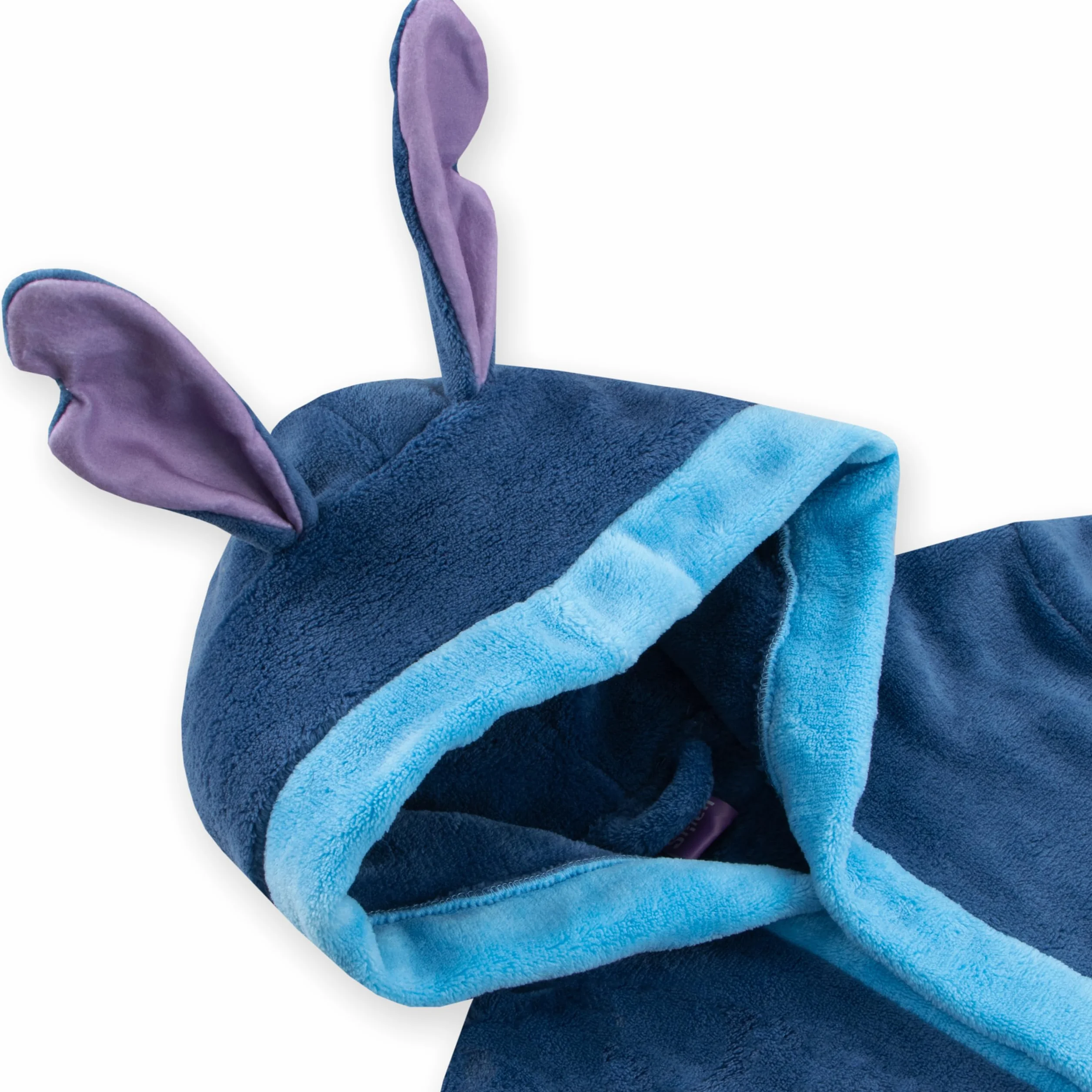 Disney Lilo i Stitch Szlafrok | Szlafrok z Kapturem | Polarowy Szlafrok z 3D Uszami | Oficjalny Produkt Stitch