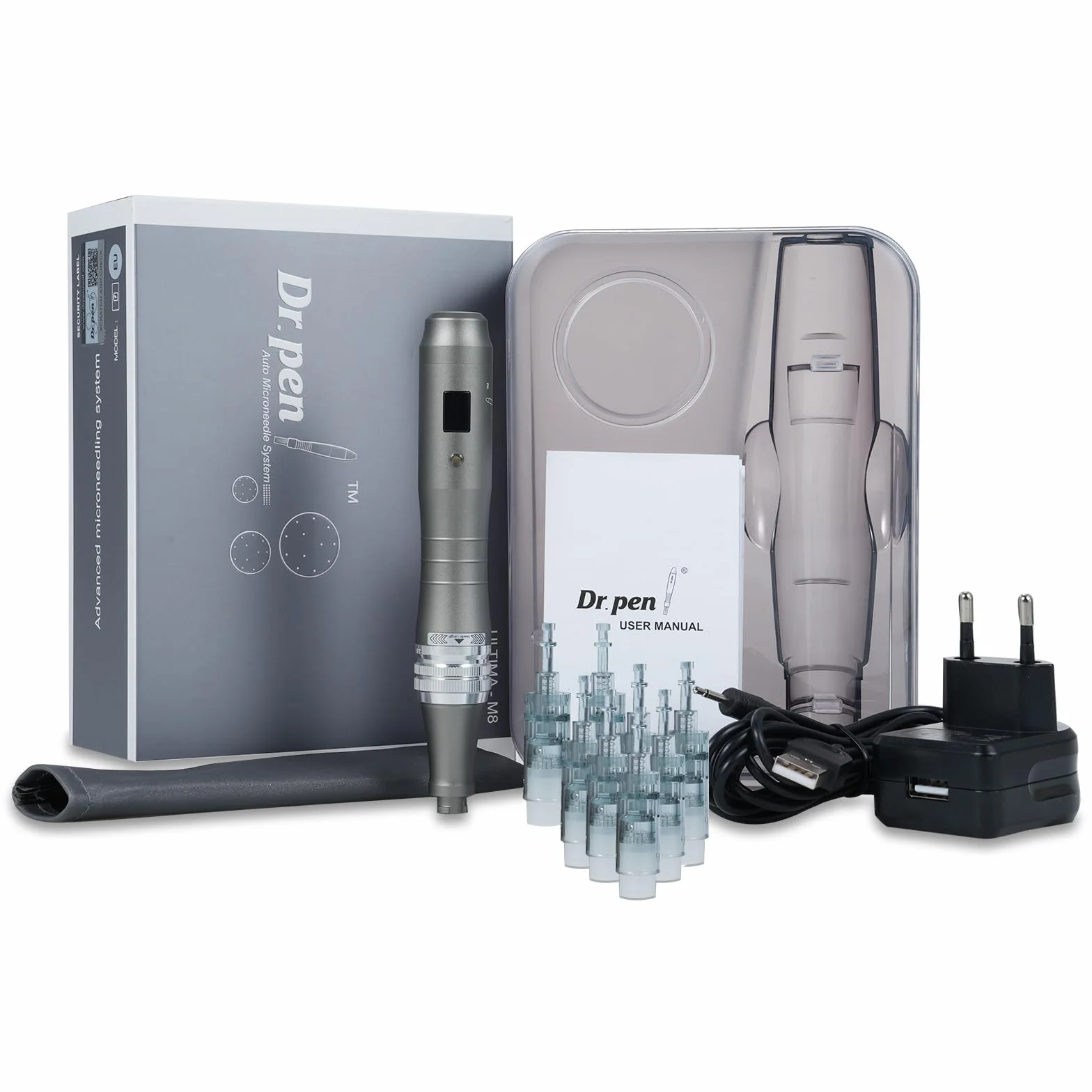Dr. pen Ultima M8 Microneedling Pen, przeciwdziałanie starzeniu się, zmarszczkom, usuwaniu blizn, Narzędzie do mikronadelowej pielęgnacji skóry twarzy, ciała oraz wzrostu włosów Dermapen Derma Roller