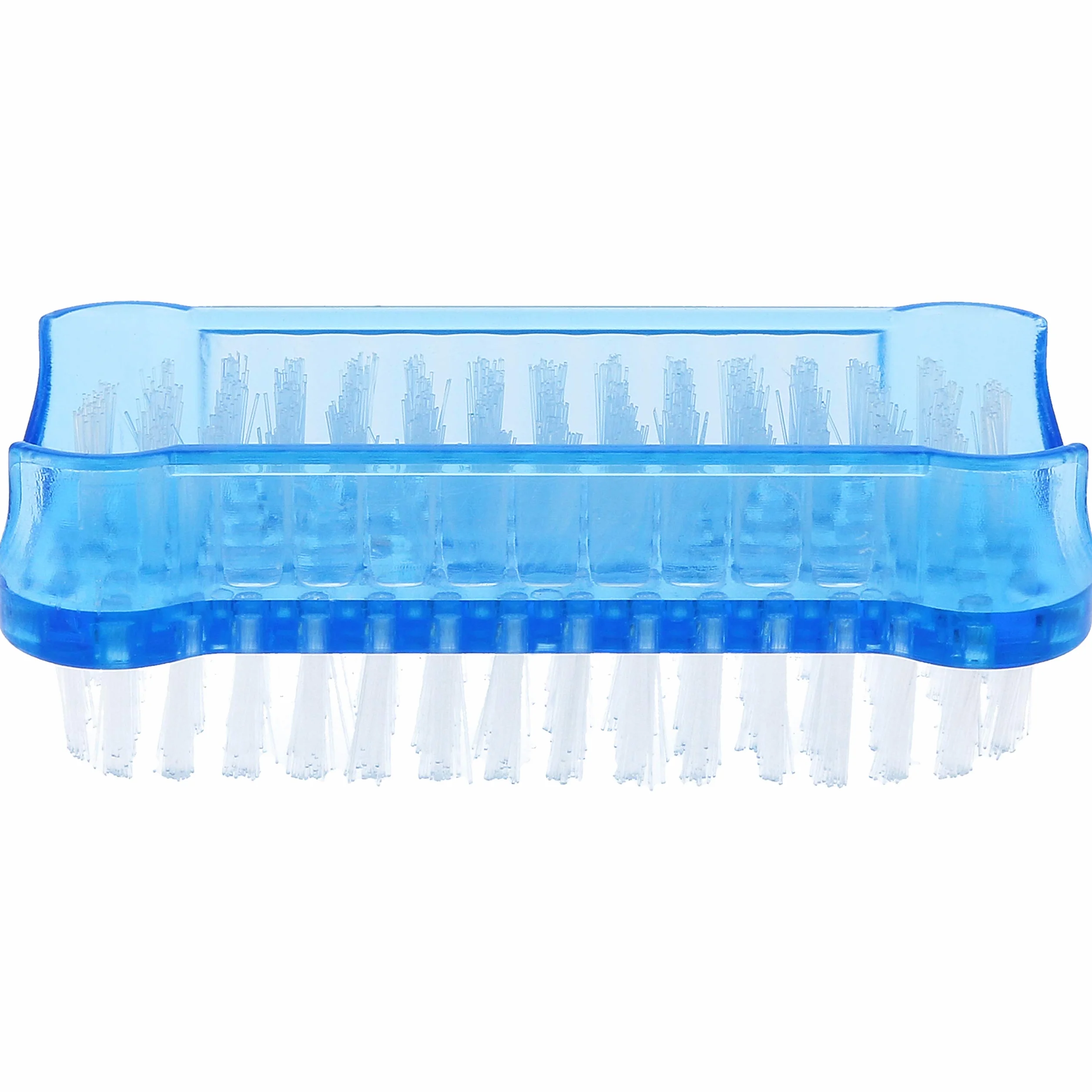 COM-FOUR® 6x szczotka do mycia rak w jasnych kolorach - szczoteczka do paznokci do mycia rak i paznokci [wybór jest rózny] (6 sztuk - przezroczysty + czerwony + niebieski)