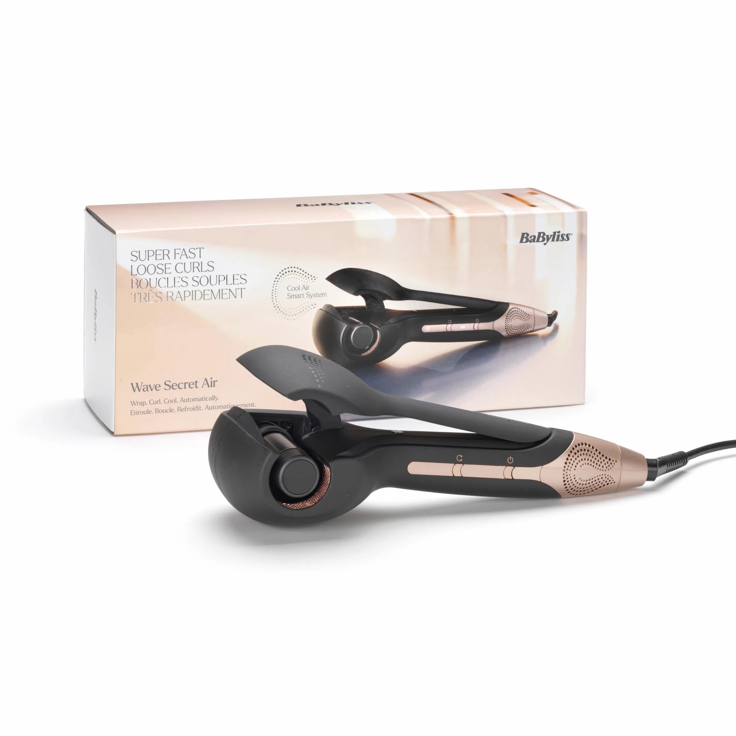 BaByliss Wave Secret Air Fer à Friser À chaleur Noir 2,5 m