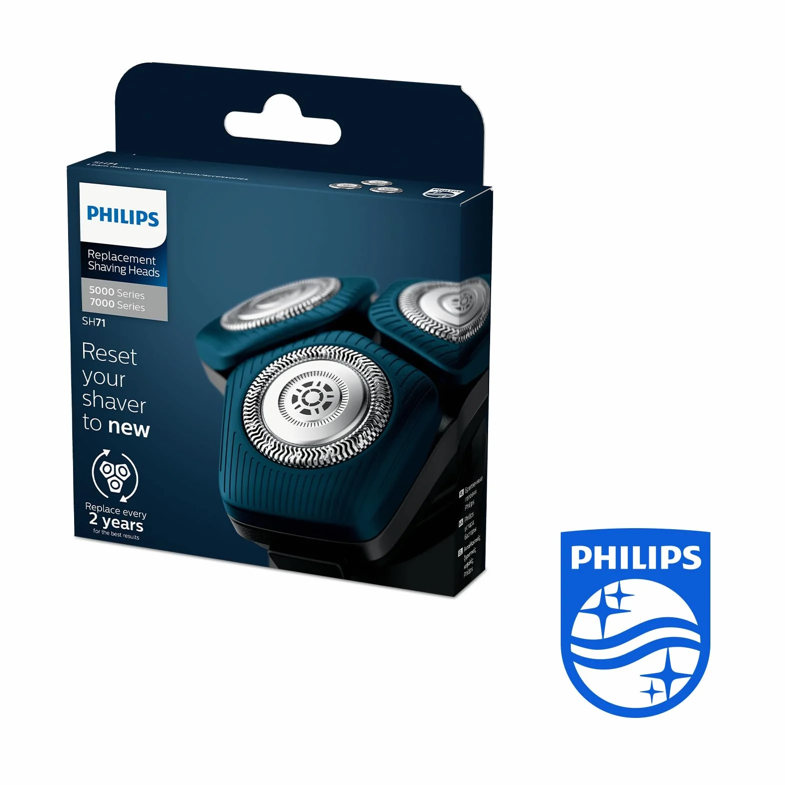 Philips Głowice golące SH71/50 do Series 7000 5000 zastępuje RQ12/70 RQ12/60 SH60/70 SH70/70