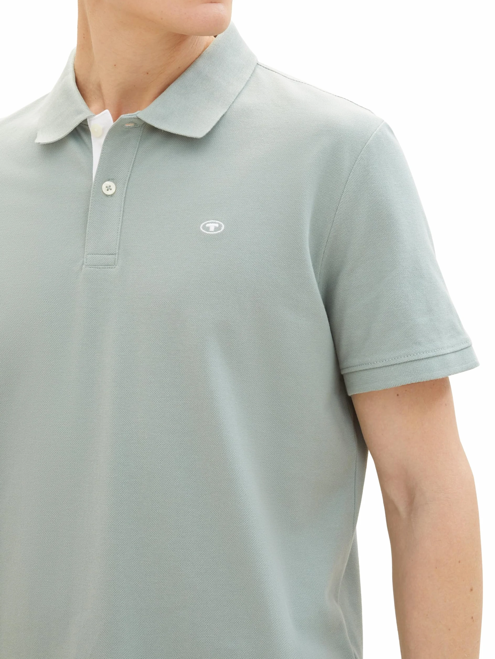 TOM TAILOR 1031006 Koszulka polo Basic Piqué Mężczyźni, 27842 - Iced Grey Mint, XL