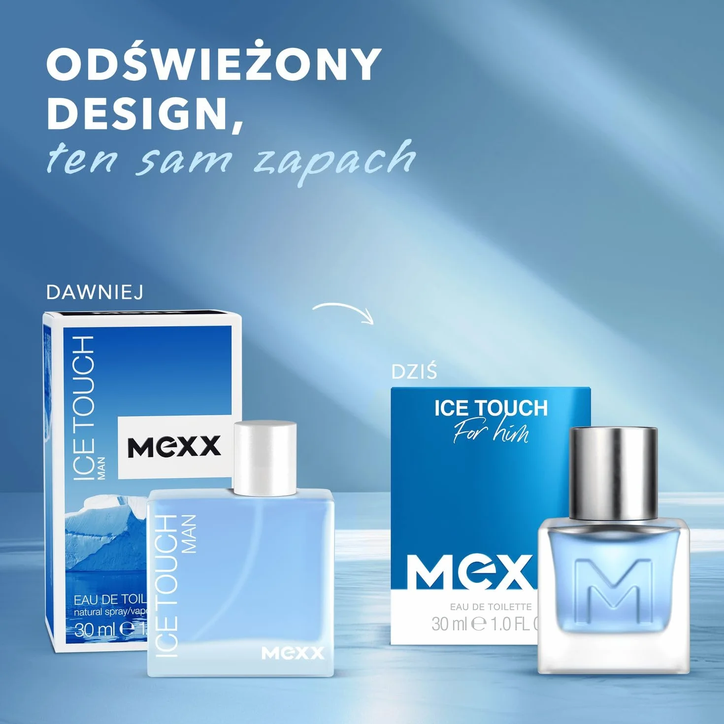 Mexx Ice Touch Męska Woda Toaletowa o Świeżym, Aromatycznym Zapachu Fougere, 50 ml