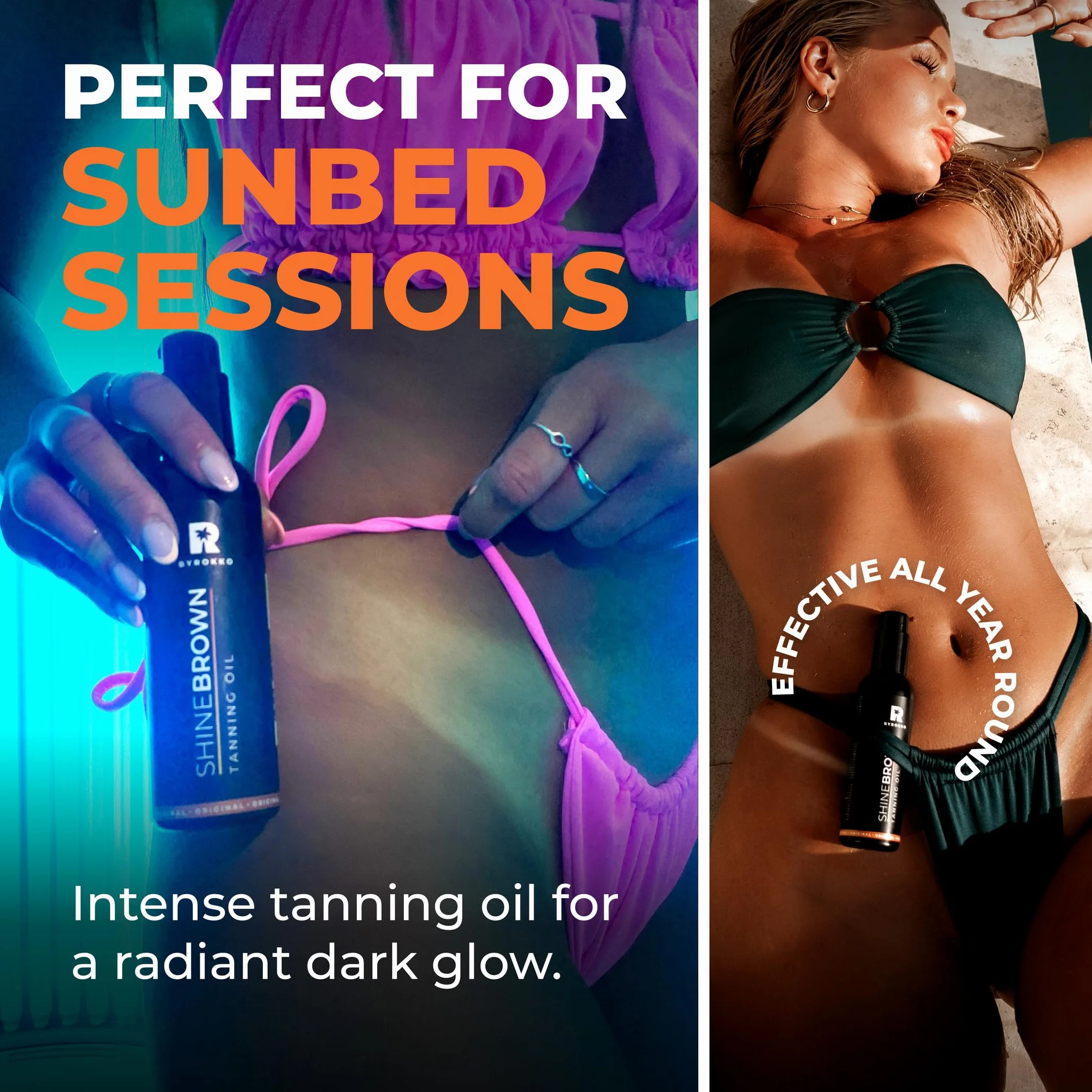 BYROKKO Shine Brown Premium Tanning Accelerator Oil (150 ml)