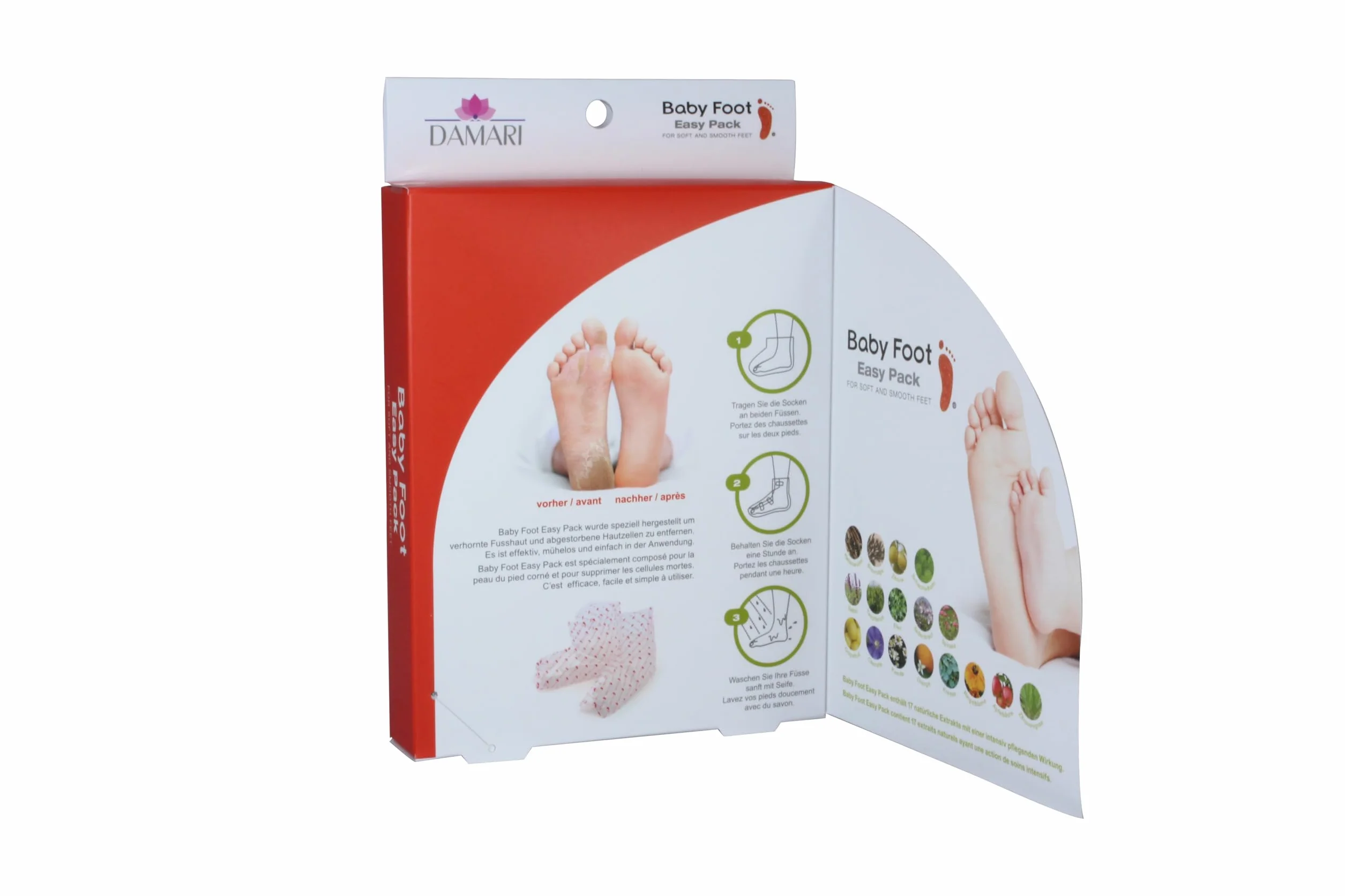 Baby Foot, delikatny peeling zrogowaciałego naskórka, 2 foliowe skarpety