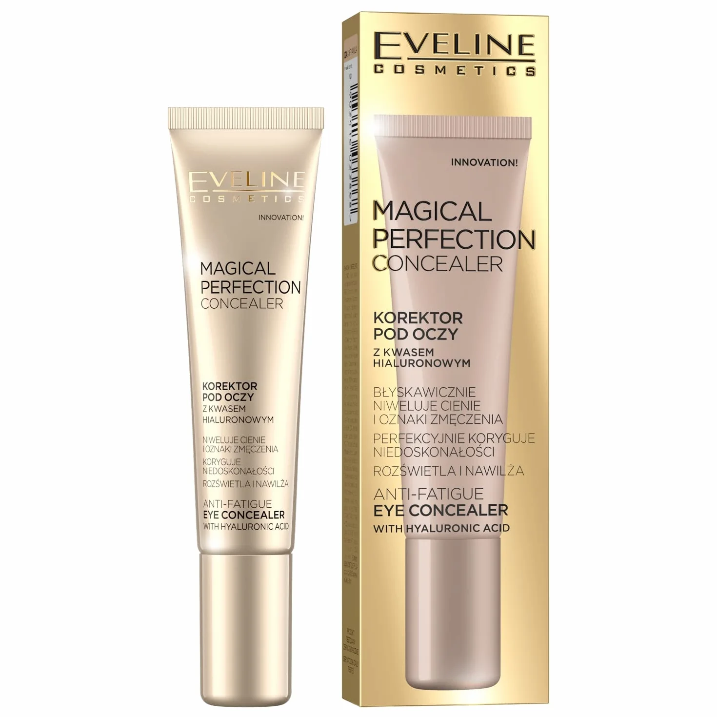 Eveline Cosmetics Magical Perfection Concealer Korektor pod oczy, 15 ml, nr 02A Light Vanilla