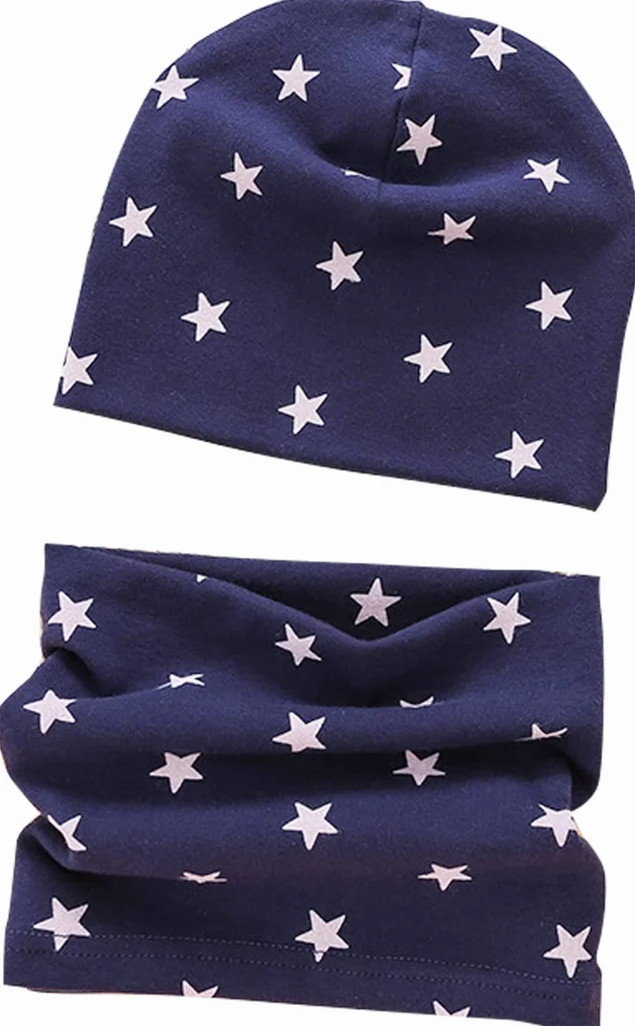 Dziecięca czapka bawełniana zestaw szalików dla chłopców i dziewczynek, czapka beanie + szal kominowy, 2 szt. na jesień i zimę, miękka bawełniana czapka beanie, czapka, chusta na szyję