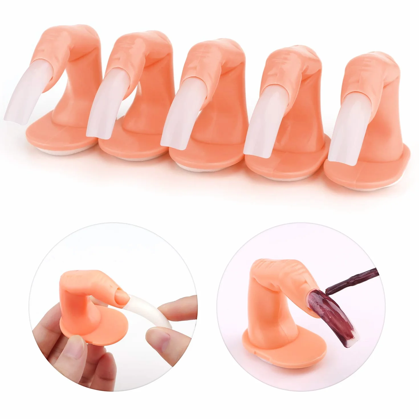 Praktyka Fake Finger do manicure Nail Training 10 szt. Model palców do paznokci