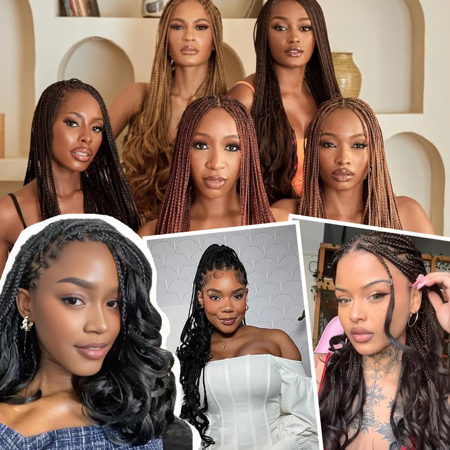 French Curly Braiding Hair dla kobiet (T30#, 22 cal (opakowanie 6))