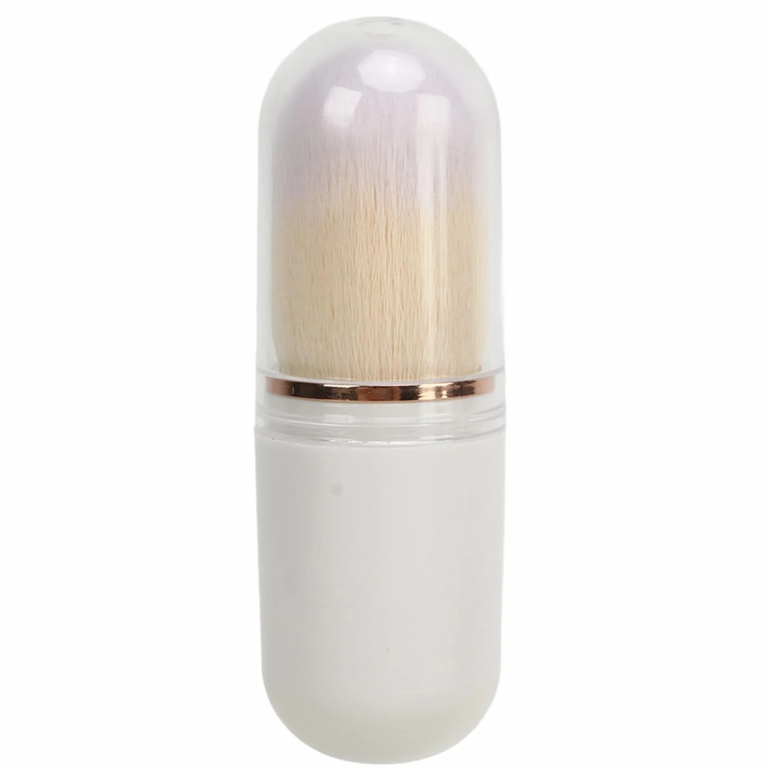 Pędzel do Usuwania Pyłu Nail Art, Pędzel do Usuwania Pyłu Nail Art, Miękki Pędzel do Czyszczenia Kabuki do Makijażu, Pędzel do Usuwania Pyłu Nail Art Pędzel do Usuwania Pyłu, (Biały)