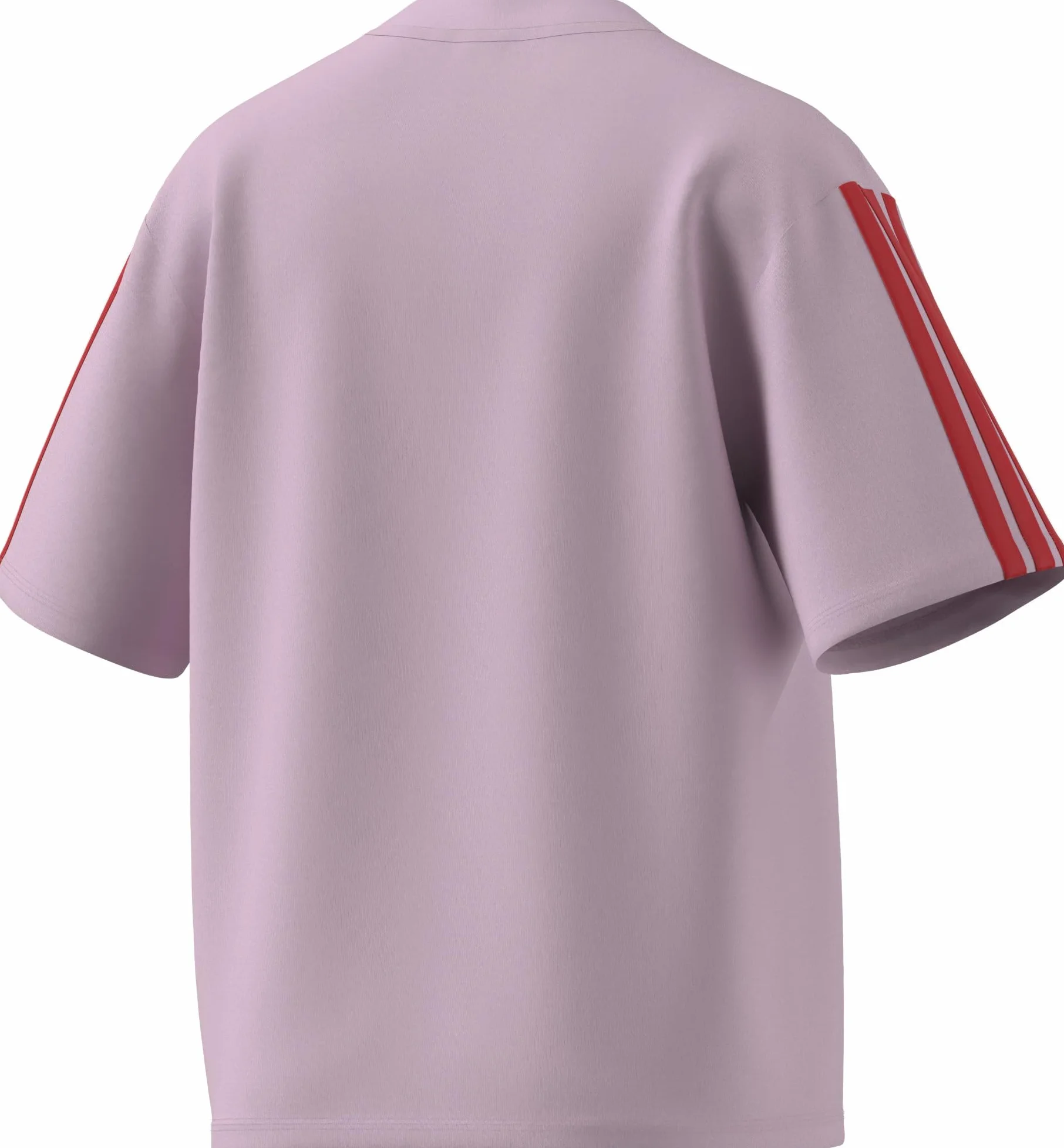 adidas dames ESSENTIALS 3-STRIPES BOYFRIEND T-SHIRT, clear pink/pure ruby, S