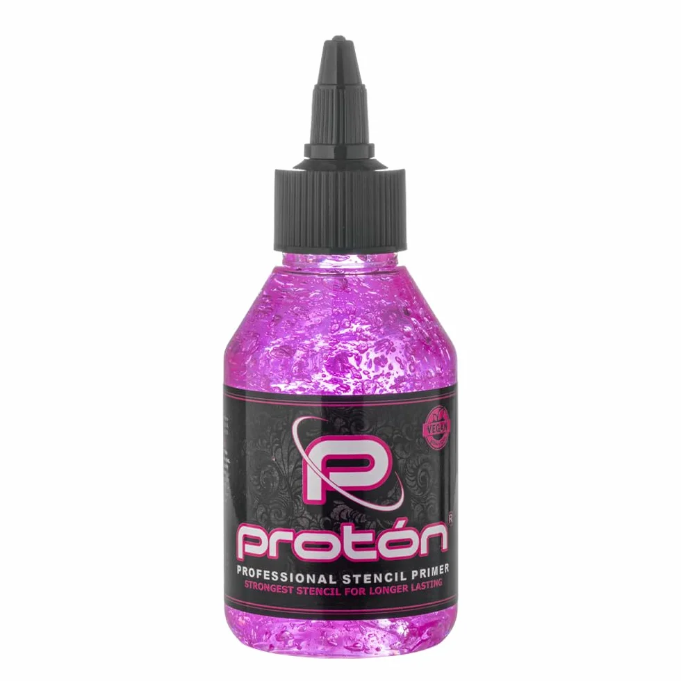 Proton Profesjonalny wzór pierwszej róży - 100 ml / 3,4 uncji ekstremalne utrwalanie szablonów do tatuażu. Stencil Tattoo
