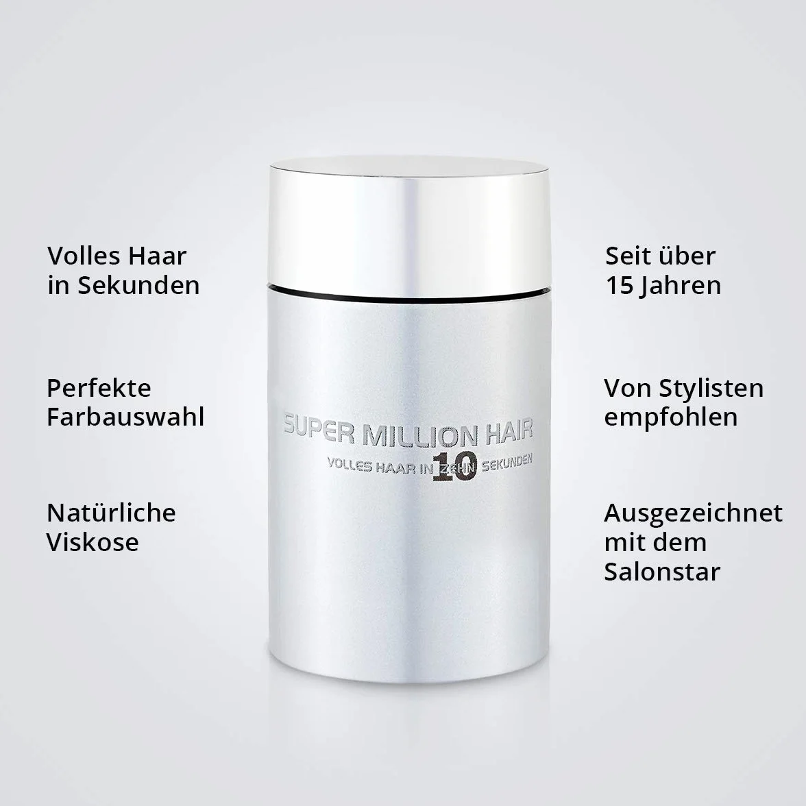 Super Million Hair - odprowadzające włókna do włosów rozjaśnionych, wypadanie włosów, 25g, średni blond (45)