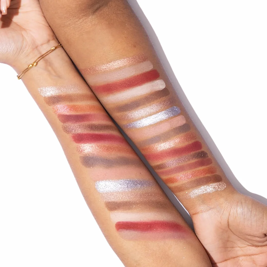 Revolution Beauty Forever Flawless paleta cieni do powiek, 18 pigmentowanych matowych i błyszczących kolorów, wegańskie i nieokrutne, Cherry Rebel