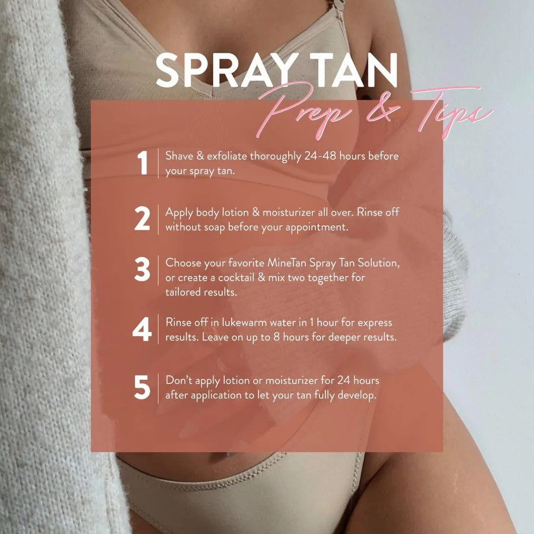 MineTan Medium Dark Professional Spray Tan 1L Subtelnie brązowe lśniące wykończenie