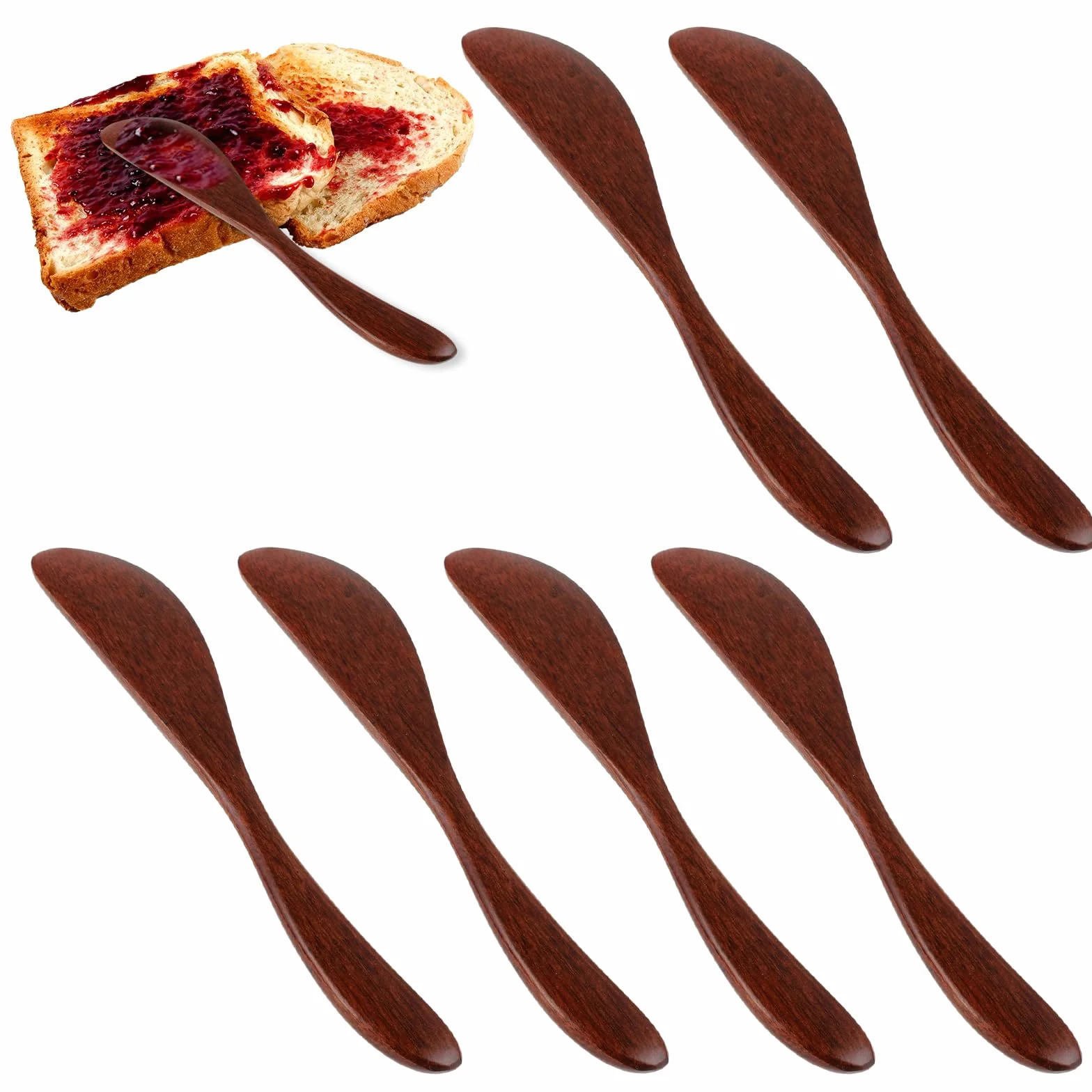 Mabor Nożyki do masła, sera, dżemu i kanapek, rozrzutniki kremu, mini szpatułki, noże do przypraw, 15 cm, narzędzie do pieczenia
