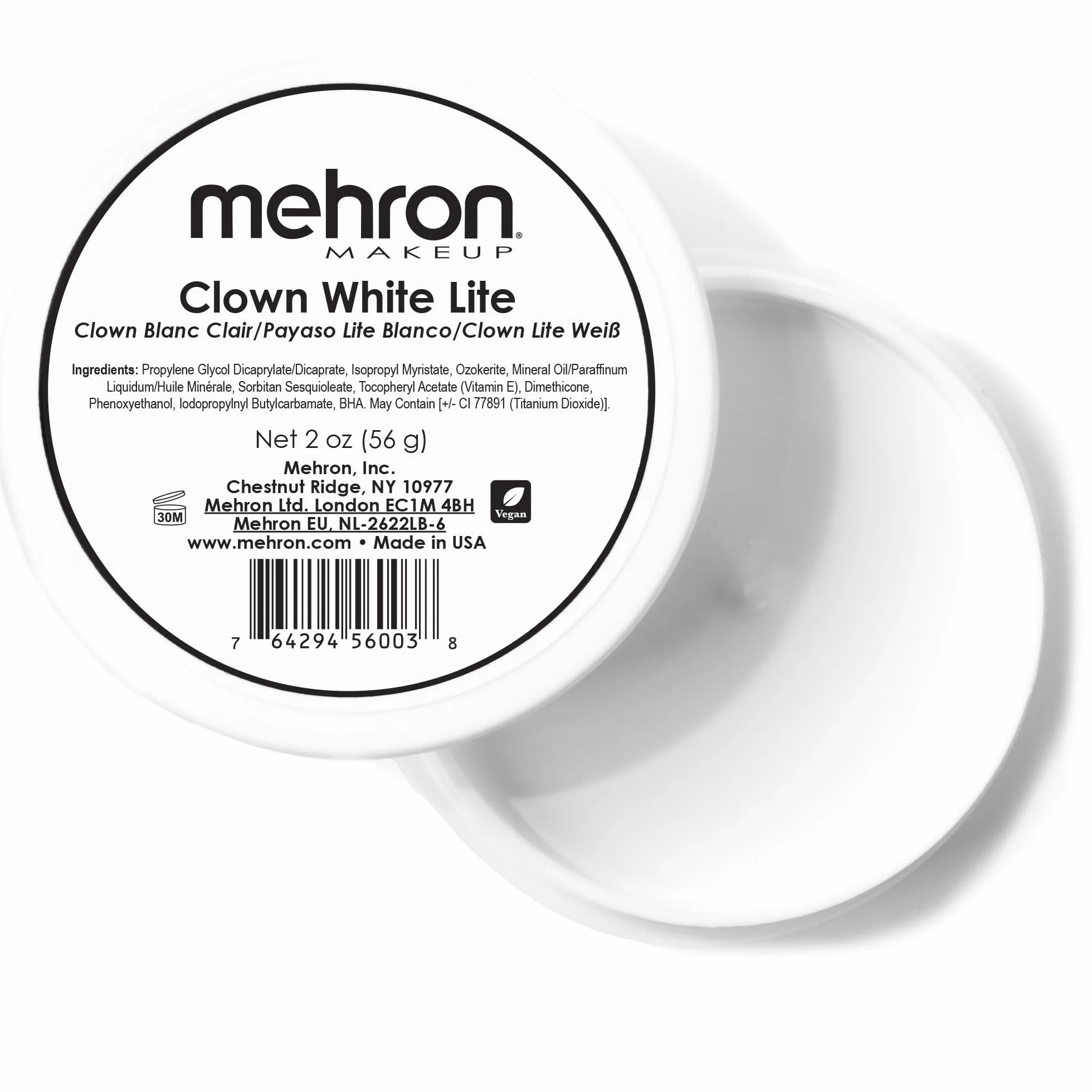 Mehron Makeup Clown White Lite 56 g