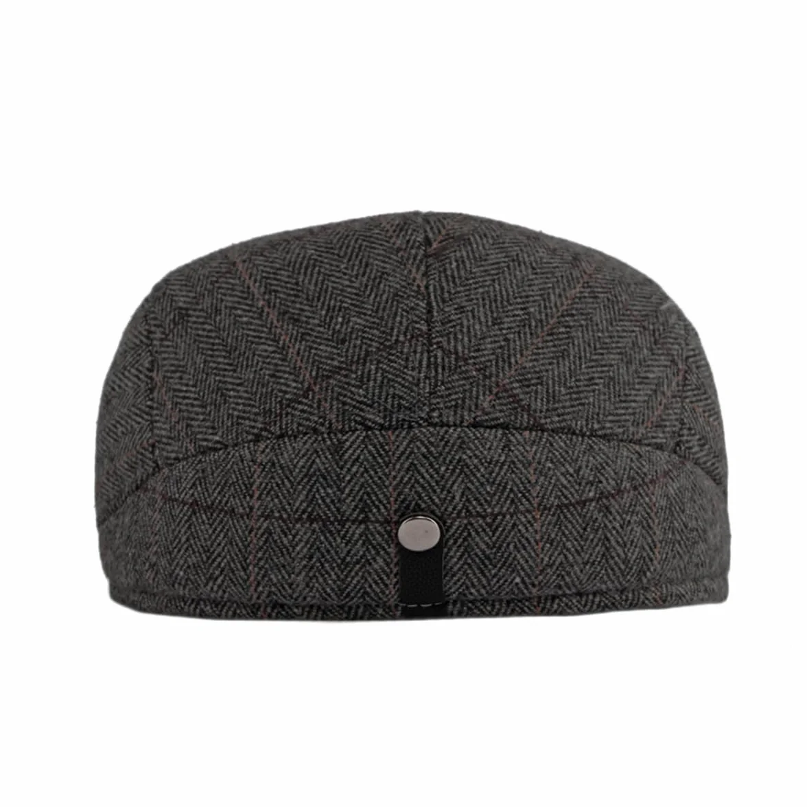 YAMEE Beret zimowa męska ze składaną klapką na uszy, wiatroszczelna, czapka zimowa dla mężczyzn w stylu retro, beret, ciepła czapka z suwakiem, dla mężczyzn i kobiet, czapka Cabbie Cap