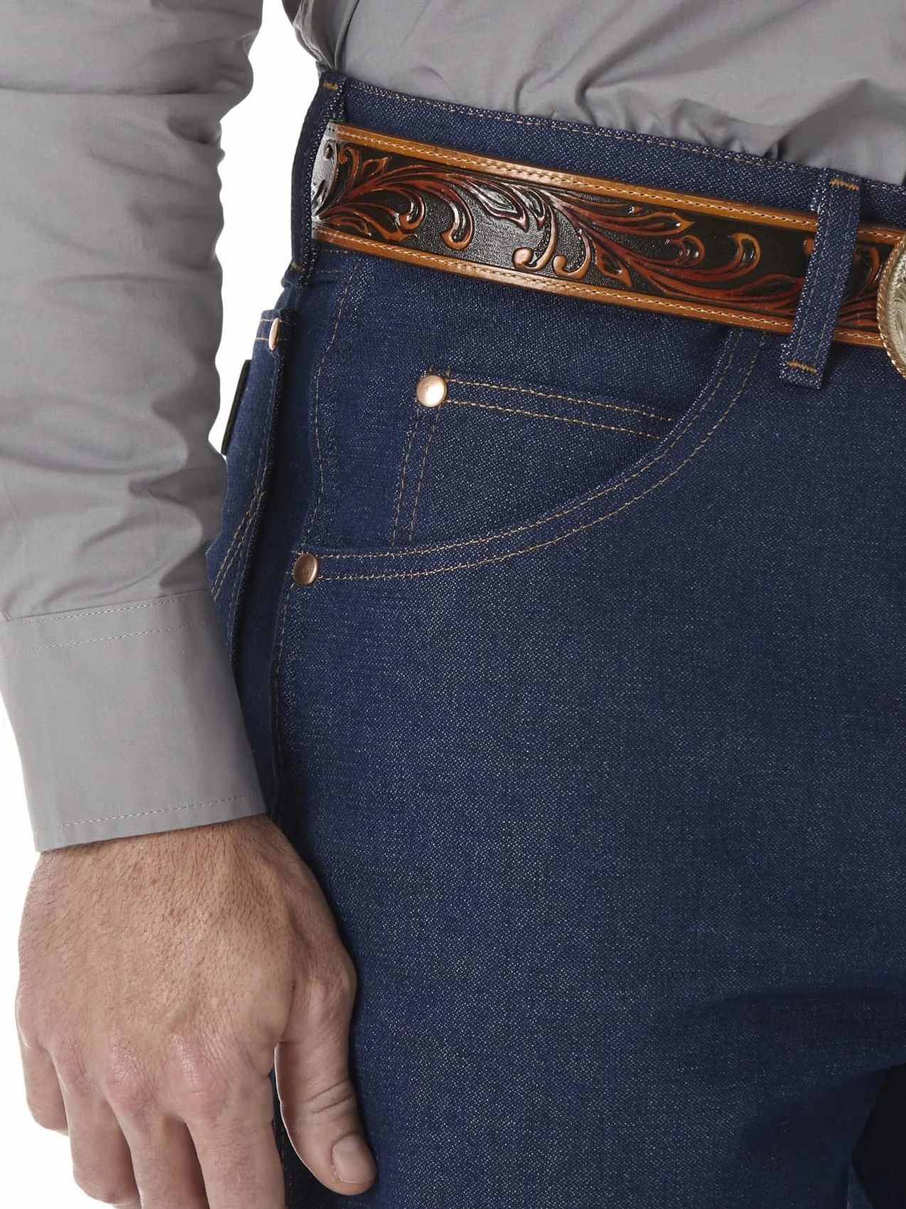 Wrangler Męskie dżinsy kowbojskie o luźnym kroju