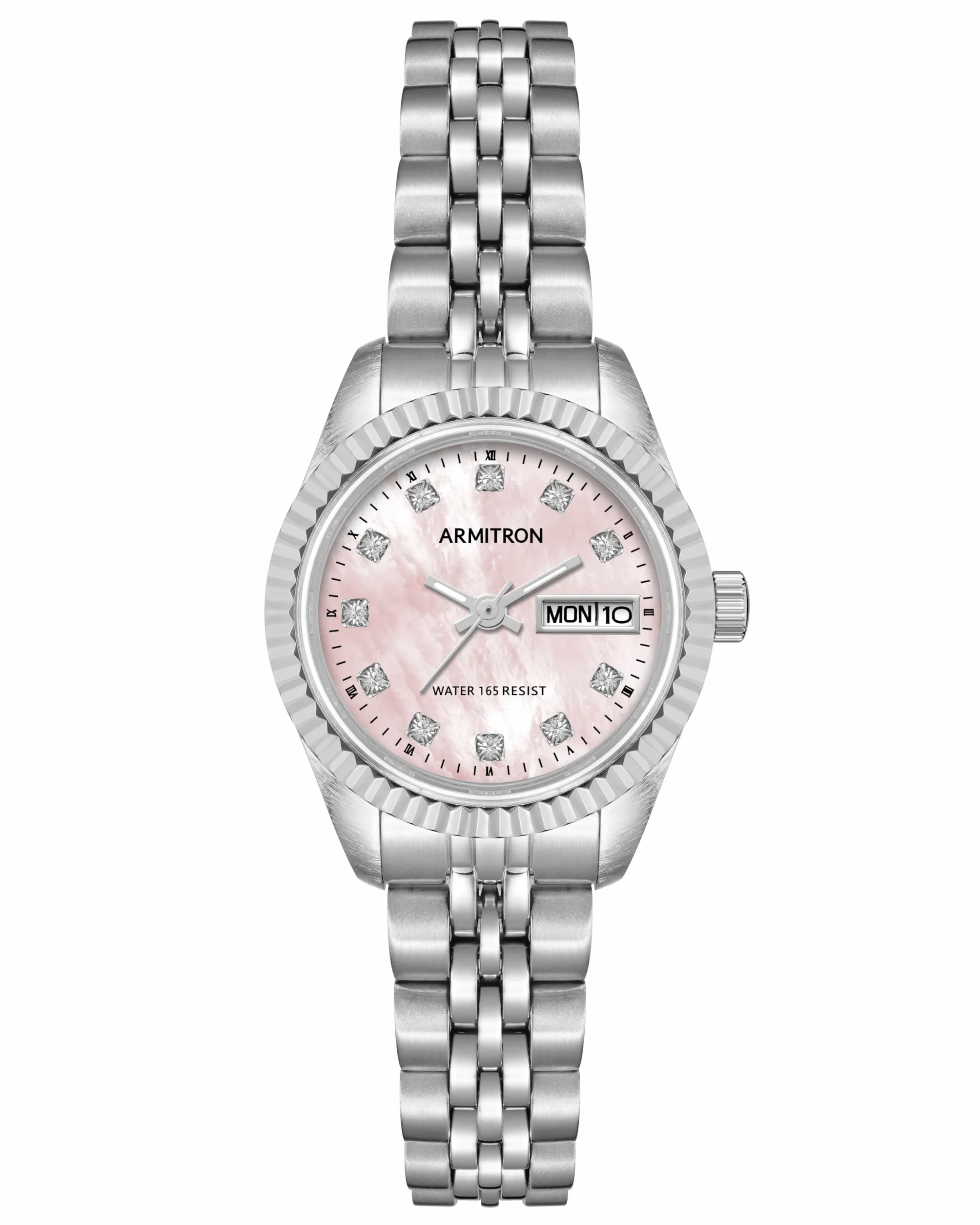 Armitron Women's Genuine Crystal Accented Day/Date Function Bracelet Watch, 75/2475