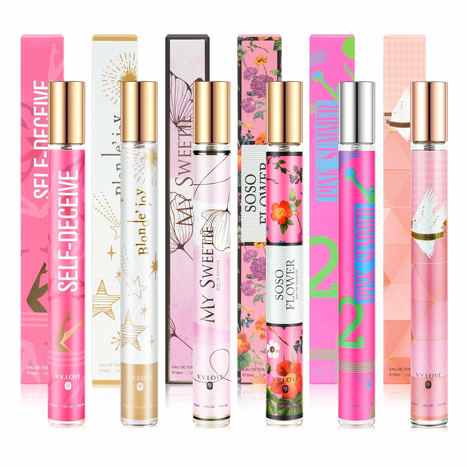 Luksusowe perfumy dla kobiet zestaw 6 x 35 ml woda perfumowana