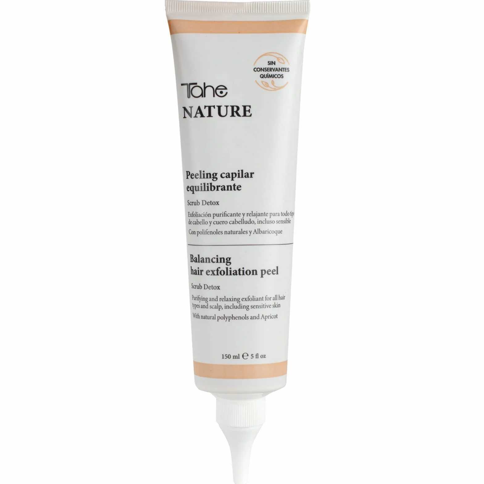 Tahe Nature Peeling wyważająca kapilara z oczyszczającym działaniem złuszczającym do wszystkich rodzajów włosów, 150 ml