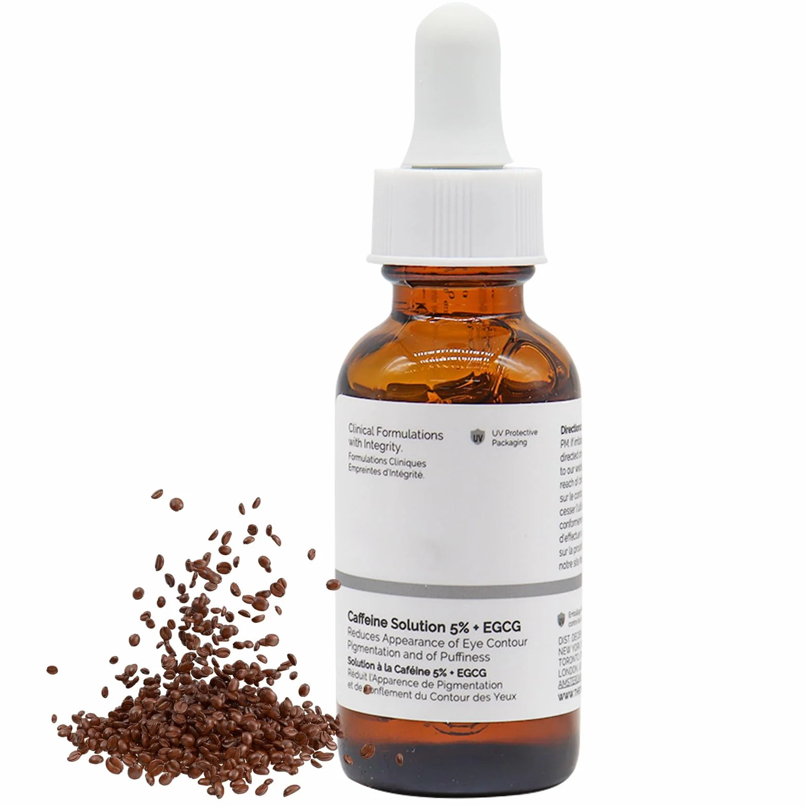 Kofeinowe serum pod oczy, kofeina, 5% + EGCG 30 ml, serum pod oczy z kofeiną, przeciw starzeniu się, do pielęgnacji oczu, blaknięcie zmarszczek, cienie pod oczami, serum nawilżające dla kobiet