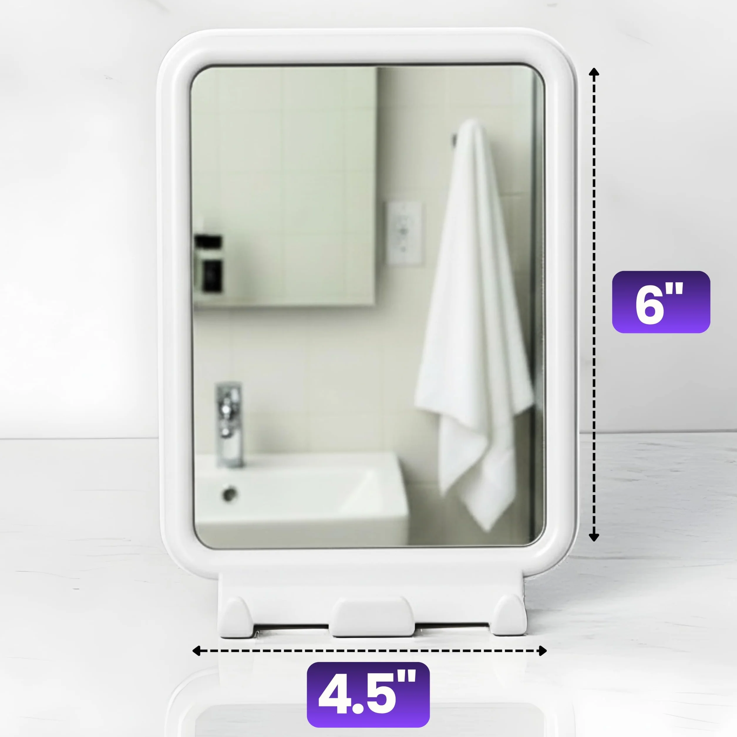 Safe-er-Grip lusterko prysznicowe z 2 haczykami do golenia