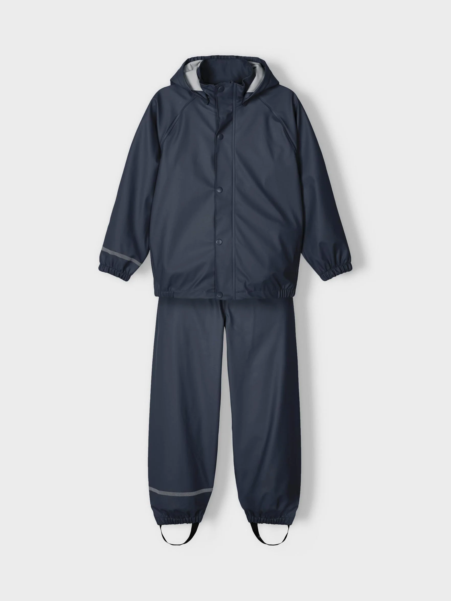 NAME IT Nkndry Rain Set Noos Zestaw Przeciwdeszczowy Uniseks, Niebieski (Dark Sapphire), 92