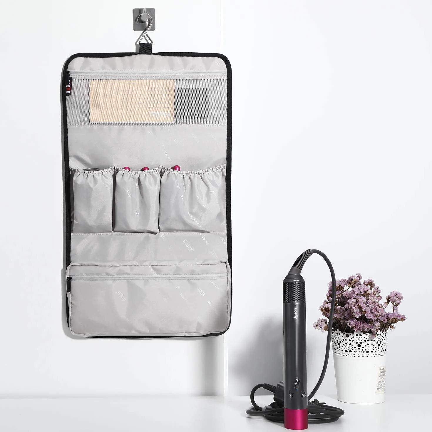 BUBM Wodoodporna torba podróżna do Dyson Airwrap Styler, przenośny organizer podróżny do stylizacji Airwrap i załączników