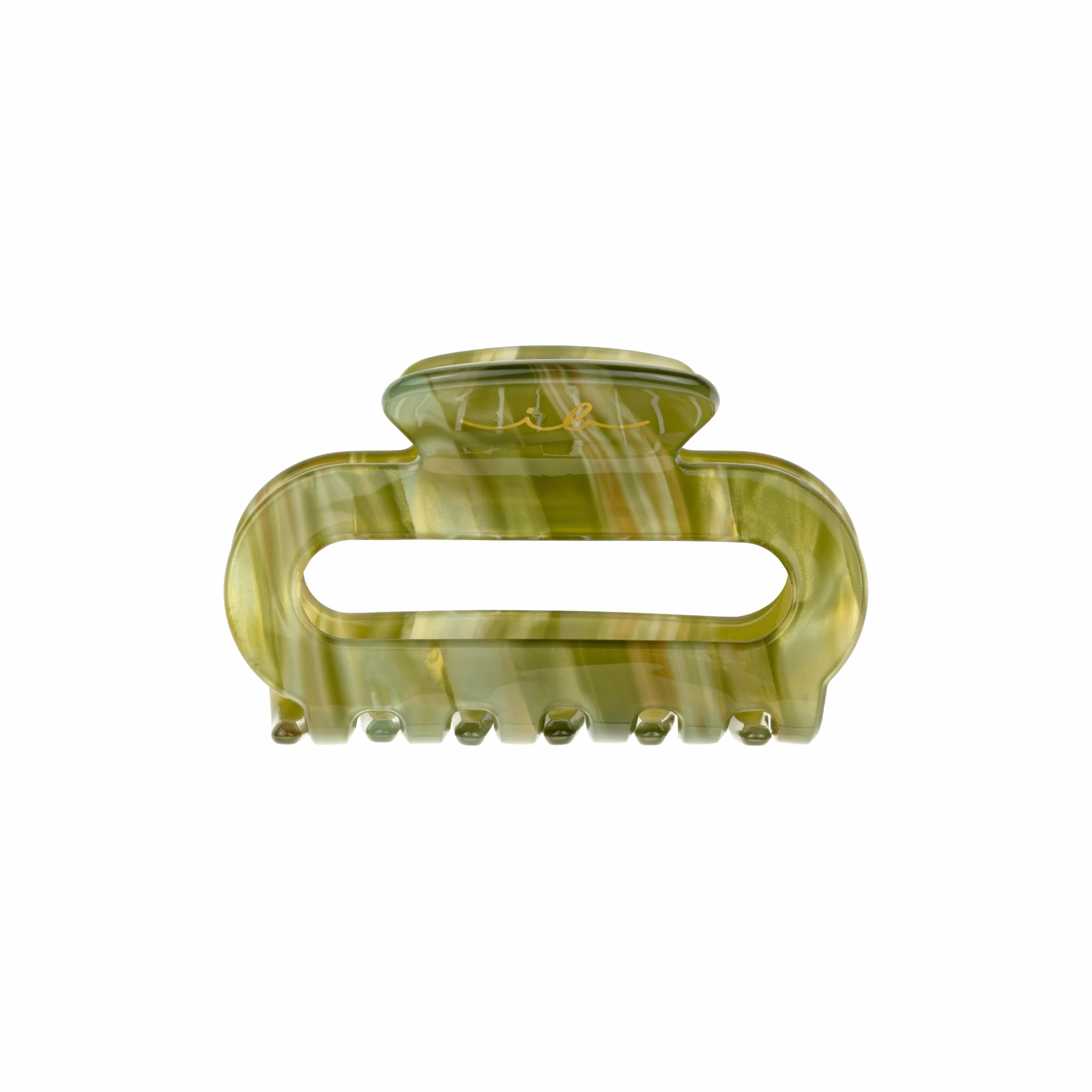Invisibobble CLIPSTAR Evergreen – średnio głęboka zielona spinka do włosów z organicznymi kształtami, idealna dla naturalnego wyglądu i pewnego trzymania, nowoczesny styl, zdrowe włosy