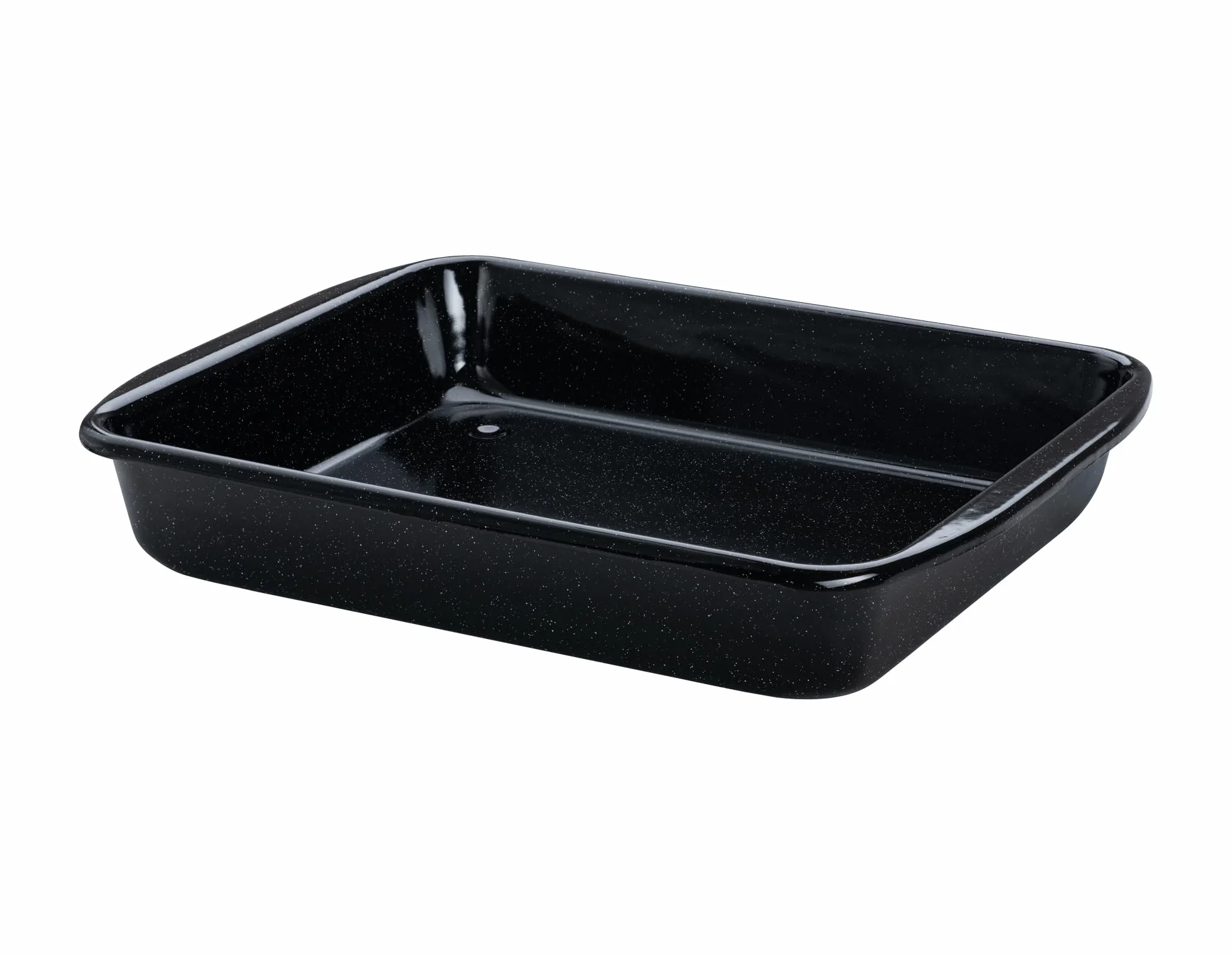 Riess, 0402-022, patelnia do smażenia wysoka 33/42, klasyczna forma do pieczenia i pieczenia, wysokość 7,0 cm, emaliowana, czarna, 41,6 x 32,8 x 7 cm, brytfanna, indukcyjna