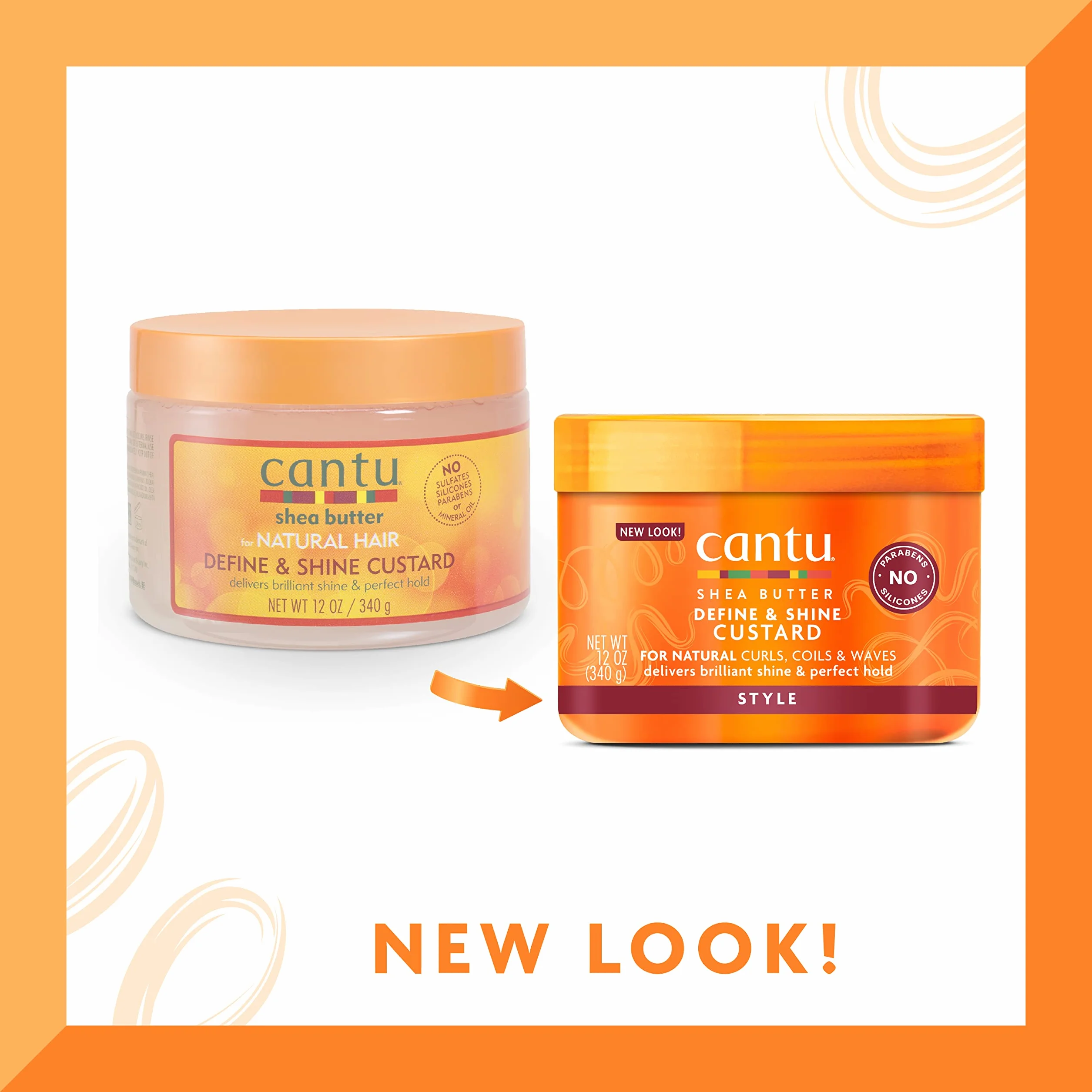 Cantu Shea Butter Krem Definiujący i Rozświetlający do Włosów, 340 g