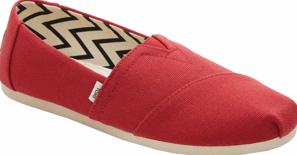 TOMS Damskie buty wsuwane Alpargata, Czerwony, 40 EU