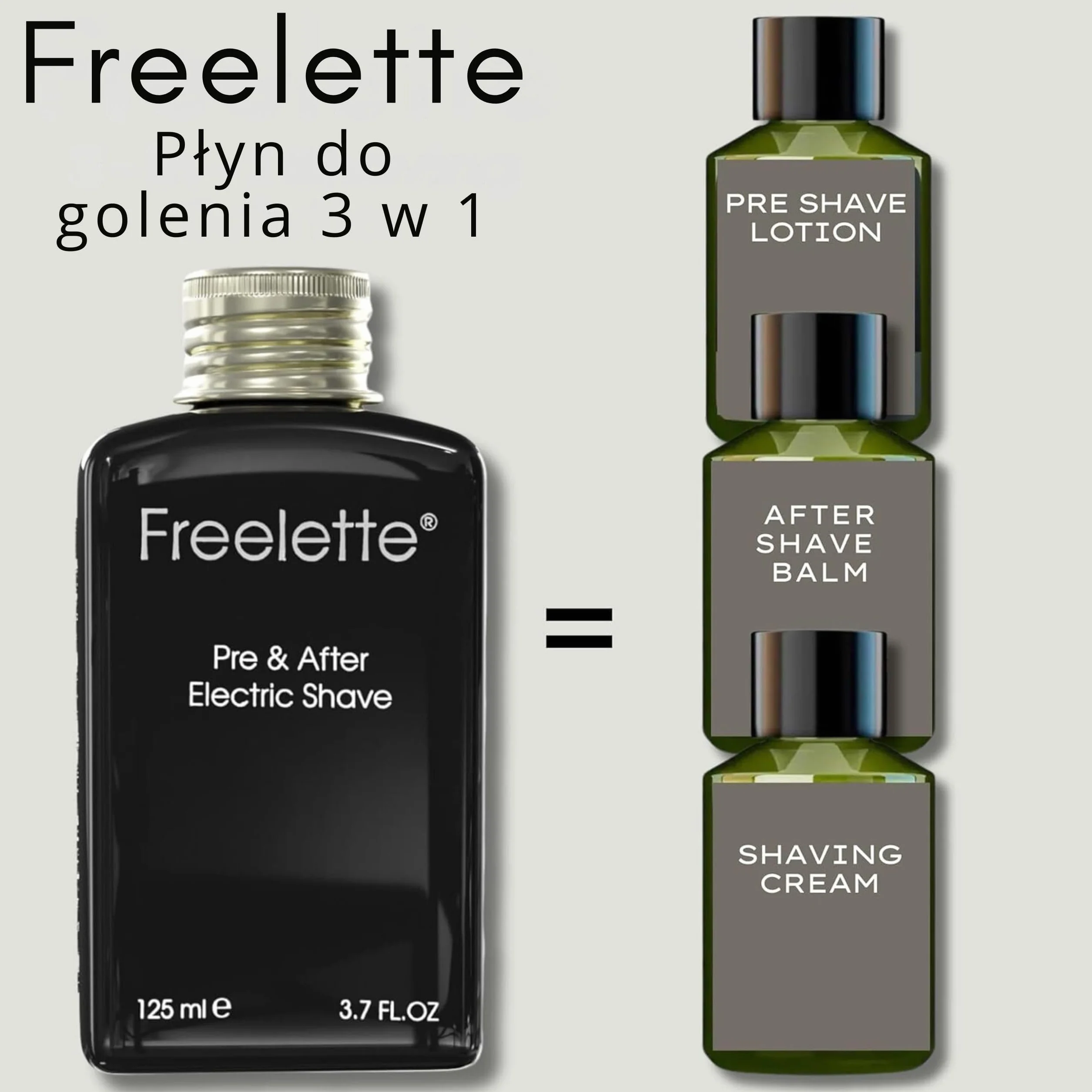 Krem do golenia przed goleniem najlepszy do dokładnego golenia Freelette Electric Balsam do golenia (ONE PACK)