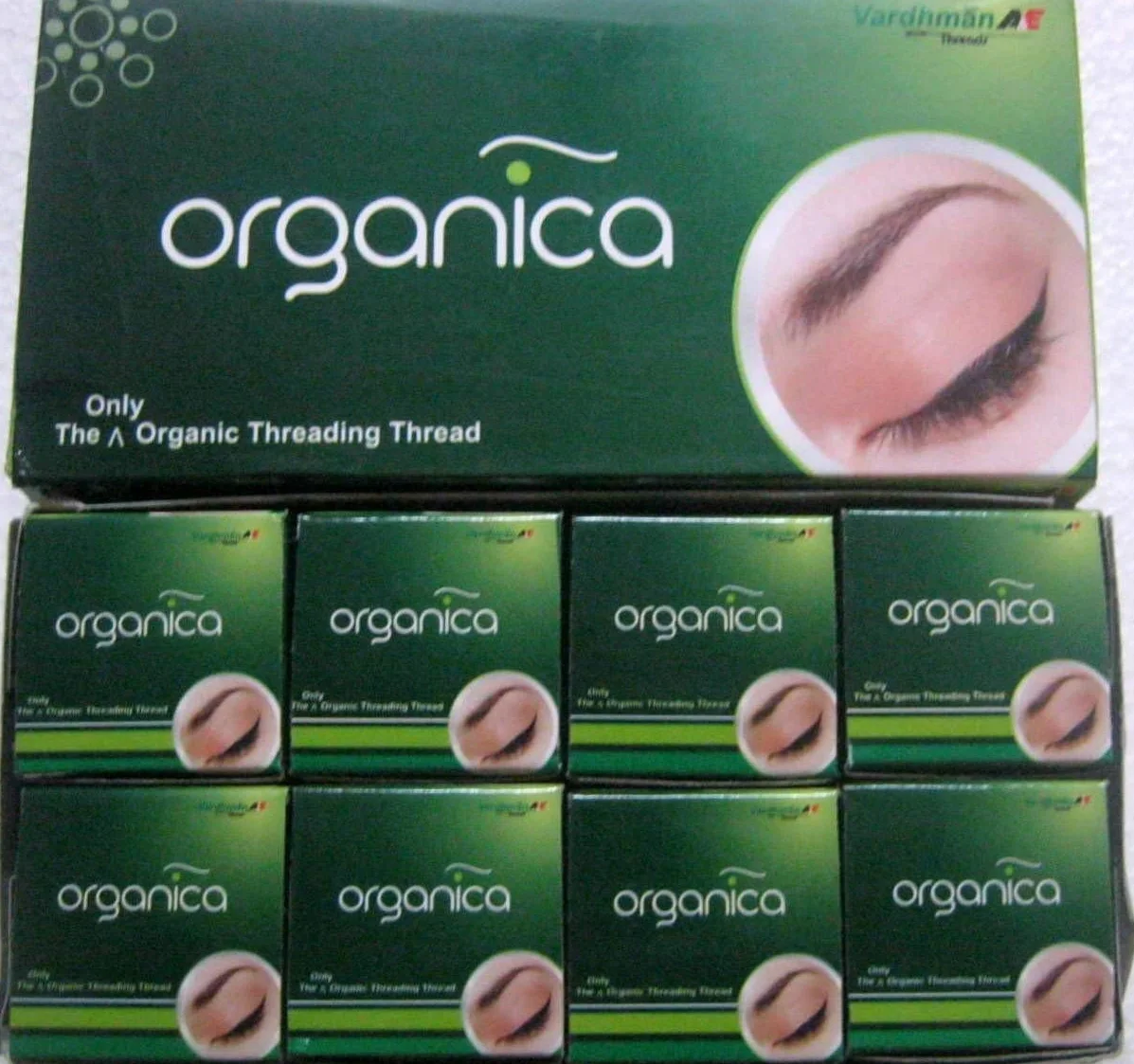 8 Spools x 300m Vardhaman Organica Organic Cotton Eyebrow Threading Thread