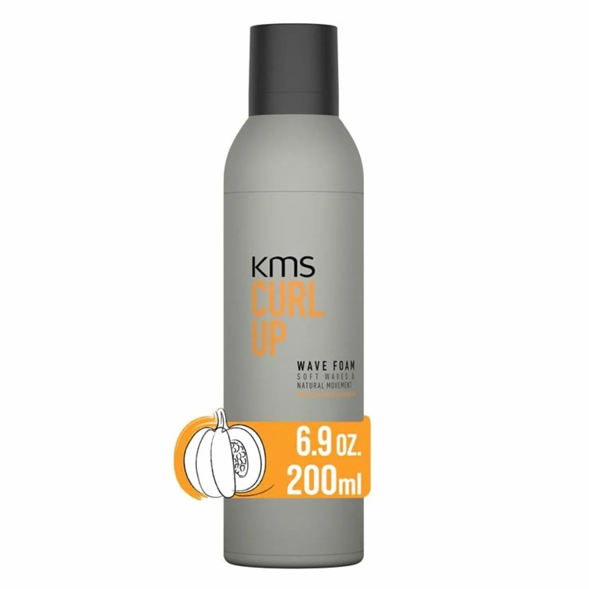 KMS CurlUp Wave Foam – pianka do loków do elastycznych fal i loków, objętość i naturalna definicja – 200 ml