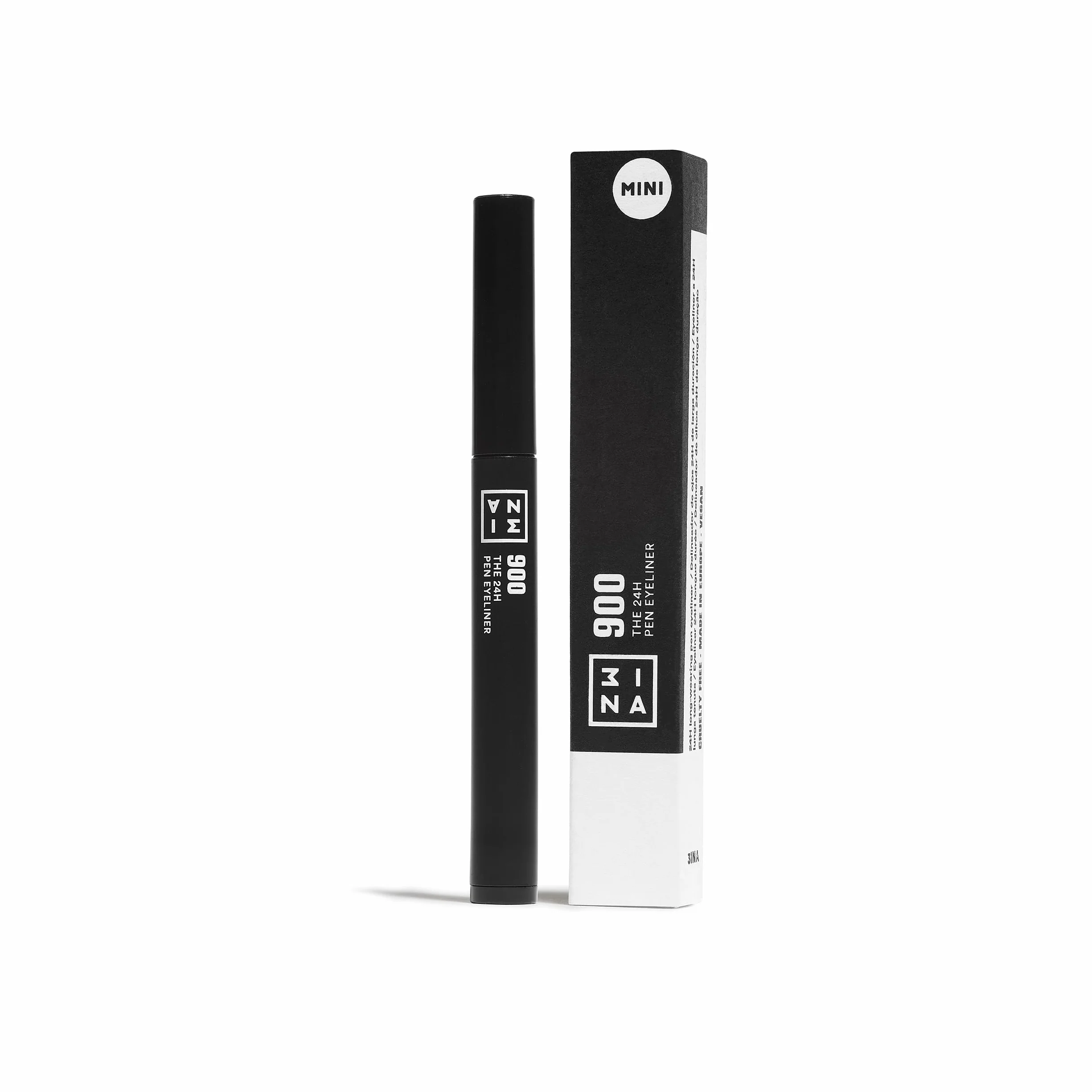 3INA MAKEUP The 24h Pen Eyeliner 900 Czarny Eyeliner Kredka do Oczu Wysokopigmentowa Trwała Precyzyjna Końcówka Vegan