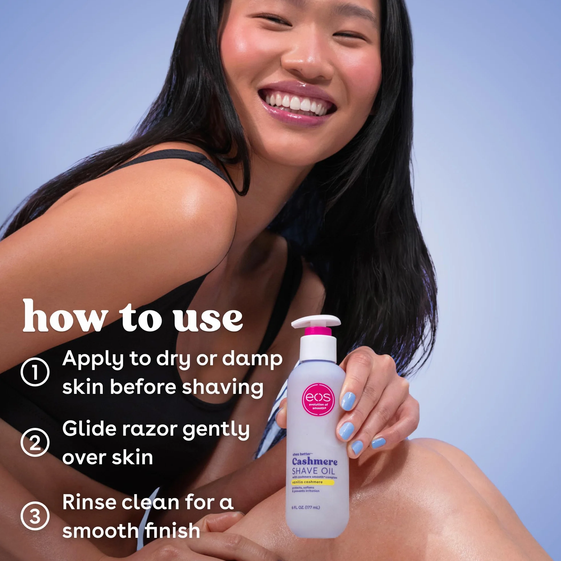 Eos Shave Oil Vanilla Cashmere Scented 6 fl oz