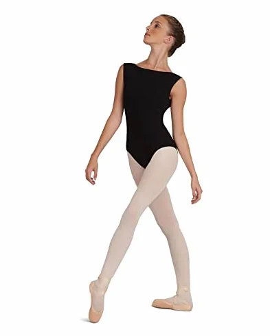Capezio Kobiety Classic Boat Neck Camisole Leotard CC220 Trykot, Czarny, S