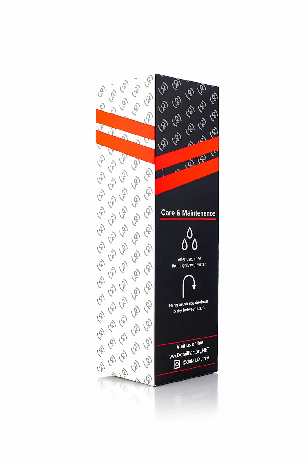 Detail Factory - Pędzel do szorowania – sztywne włosie syntetyczne, ergonomiczne wzornictwo, oczyść swoje paznokcie z łatwością, szarą