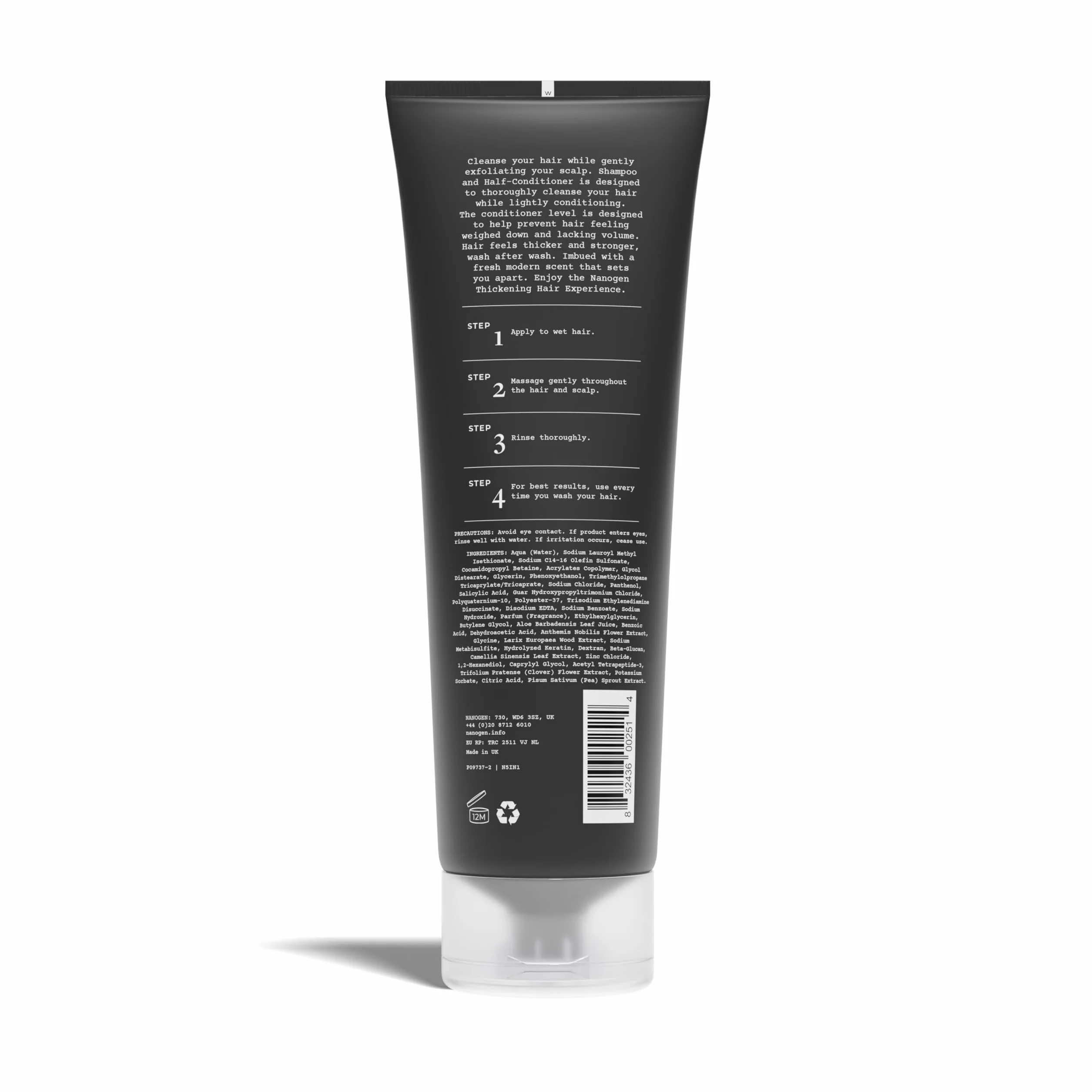 Nanogen 5 w 1 zagęszczacz włosów szampon i odżywka dla mężczyzn 240 ml