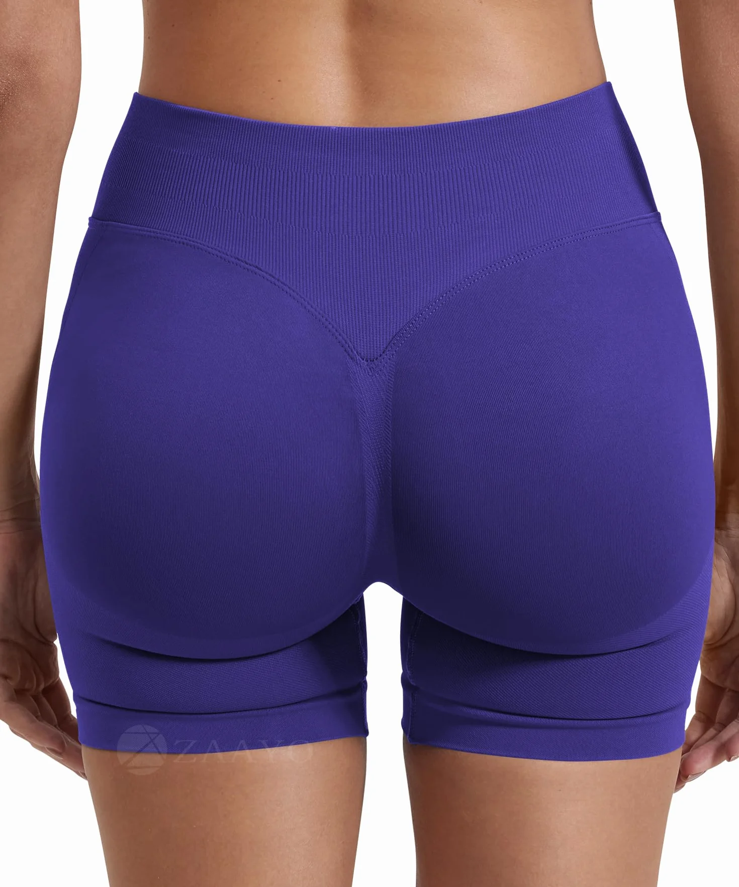 ZAAYO Damskie Szorty Sportowe 4,5" Scrunch Butt Lifting Gym Szorty Bezszwowe Booty Biker Shorts