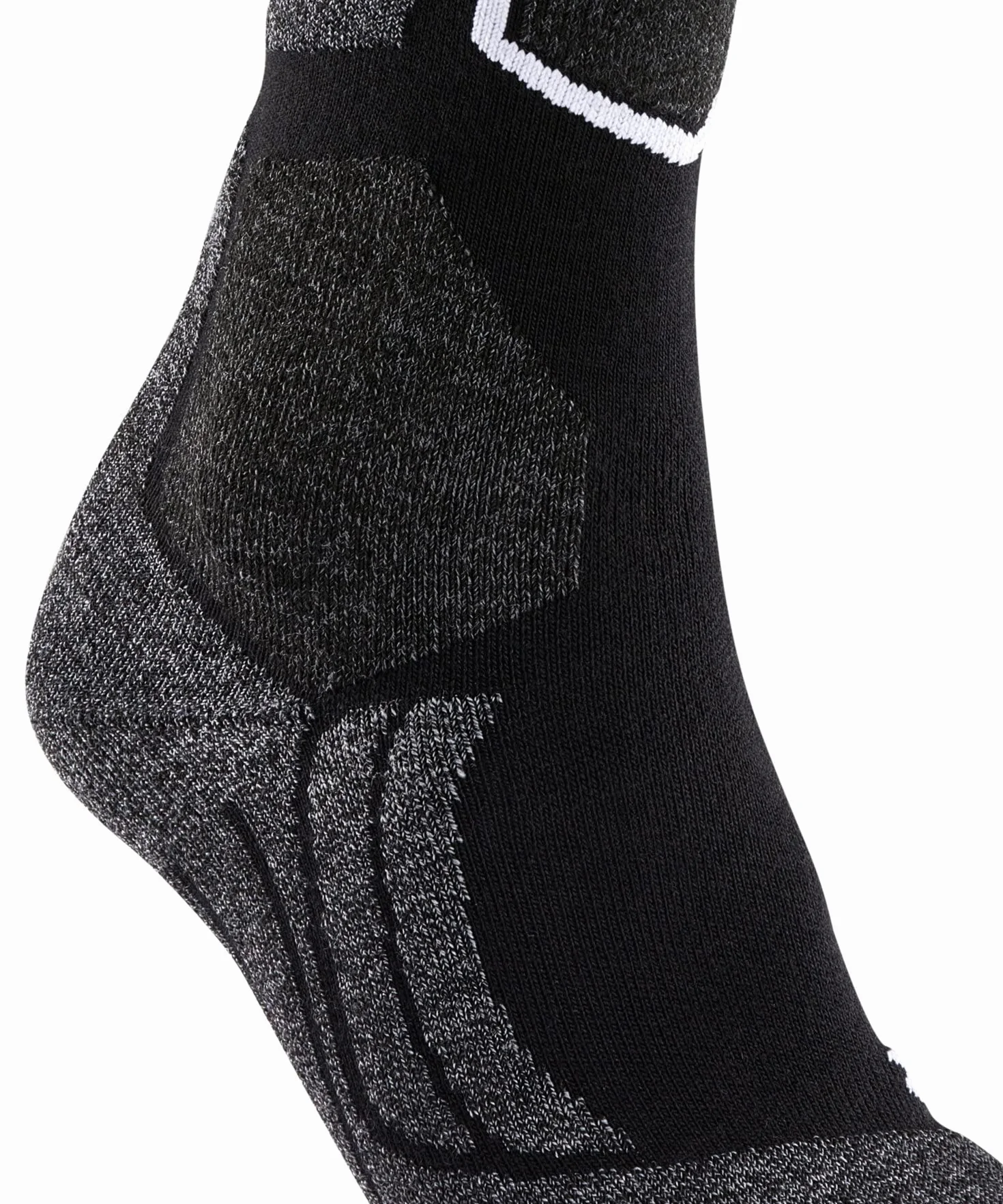 FALKE Mężczyźni Skarpety narciarskie SK2 Intermediate M Kh Wełna ciepłe grube 1 Para, Czarny Black-Mix 3010, 42-43