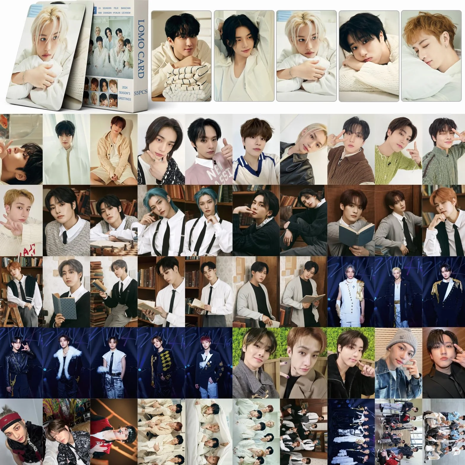Stray Kids Perfect Day 2024 album fotokarty, bezpańskie dzieci, idealny dzień 2024, karty fotograficzne, prezent KPOP, karty Lomo, towar dla bezpańskich dzieci, chłopców i dziewcząt
