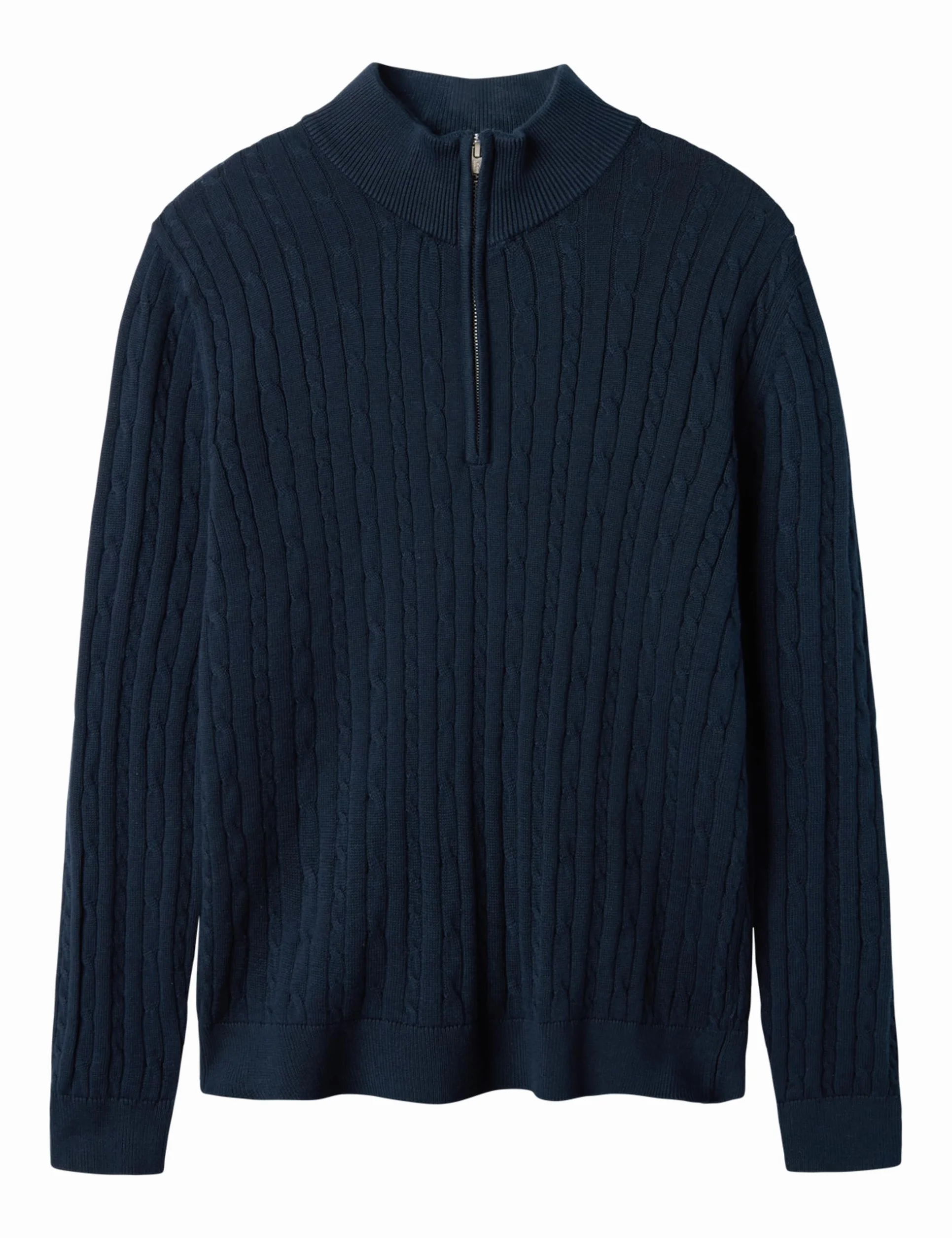 Nlmhabel Ls Half Zip S Knit, Dark Sapphire, 146-152