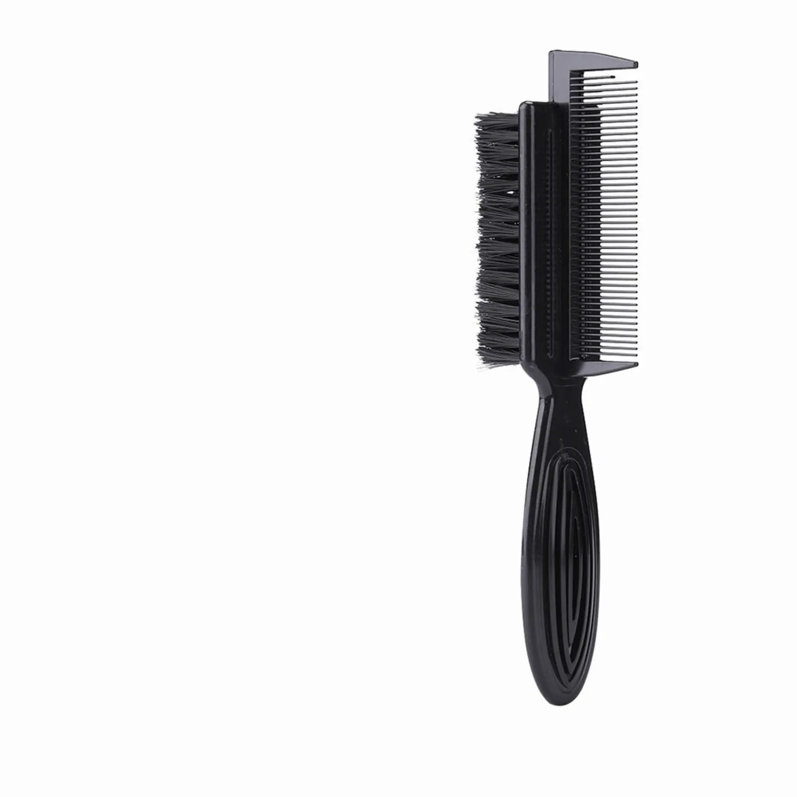DieffematicSZ Grzebień Portable Trimming Comb Double Sided Small Brush Hair Cutting Cleaning Two In One Hair Shaving Comb Beard Brush