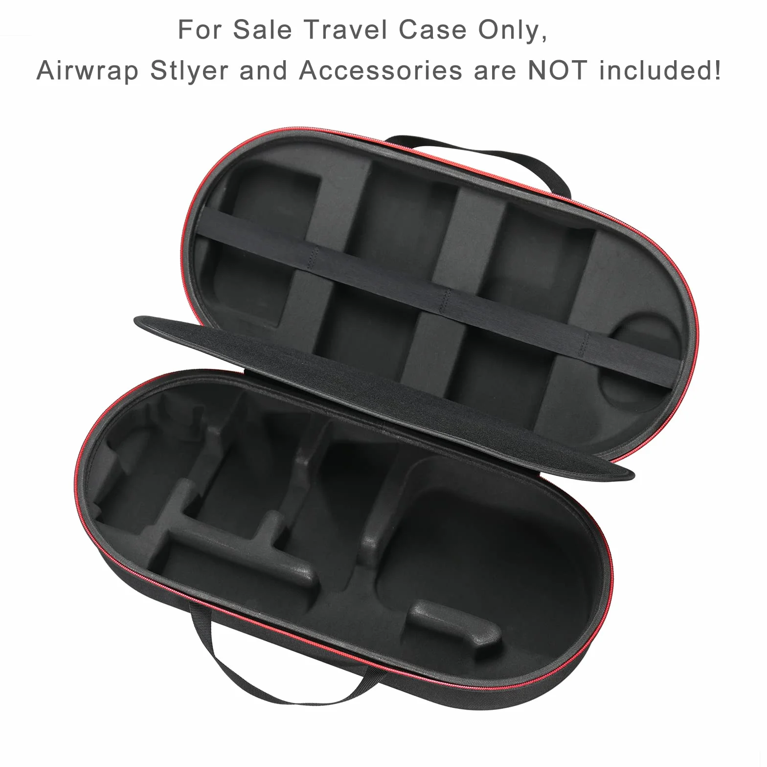 RLSOCO Twarde etui do Dyson Airwrap Complete Long/Complete Styler HS05 HS01 - Pasuje do 4 szt. długich beczek lub krótkich beczek - czarne (tylko etui, stylizator do włosów nie jest dołączony),
